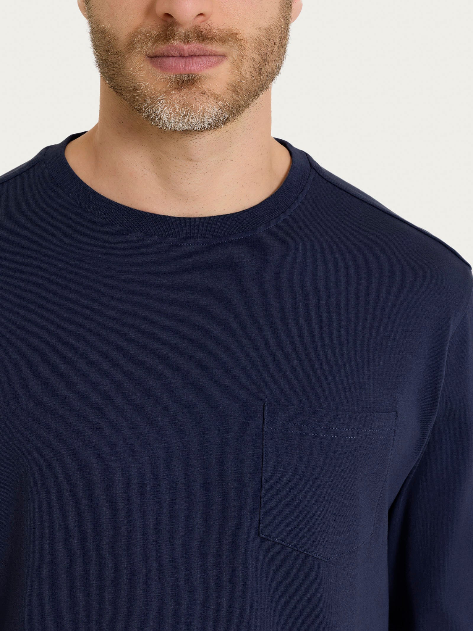 Maglietta a manica lunga in Heavy Duty Jersey - Outer Space - Image 4