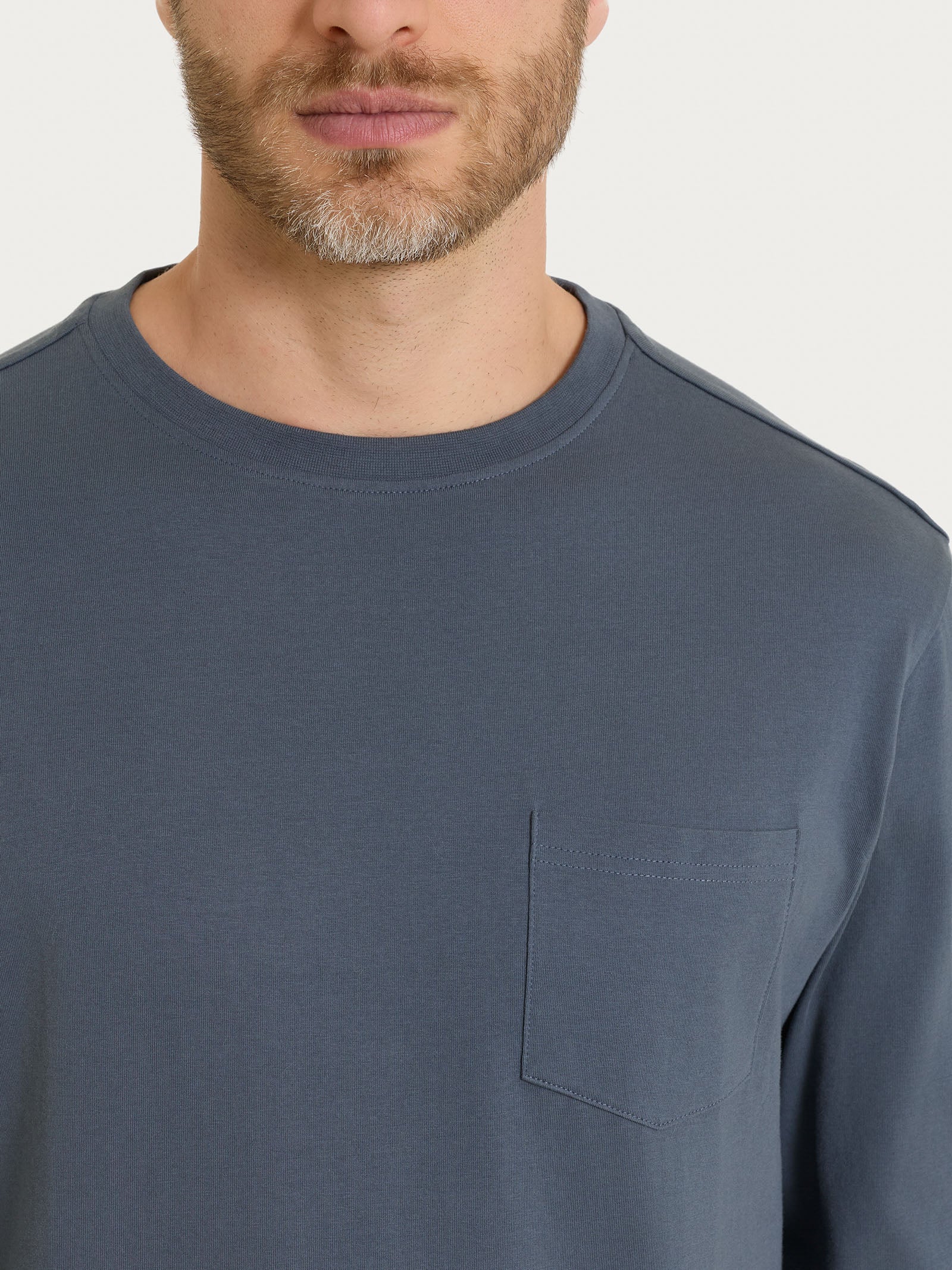 Maglietta a manica lunga in Heavy Duty Jersey - Turbulence - Image 4