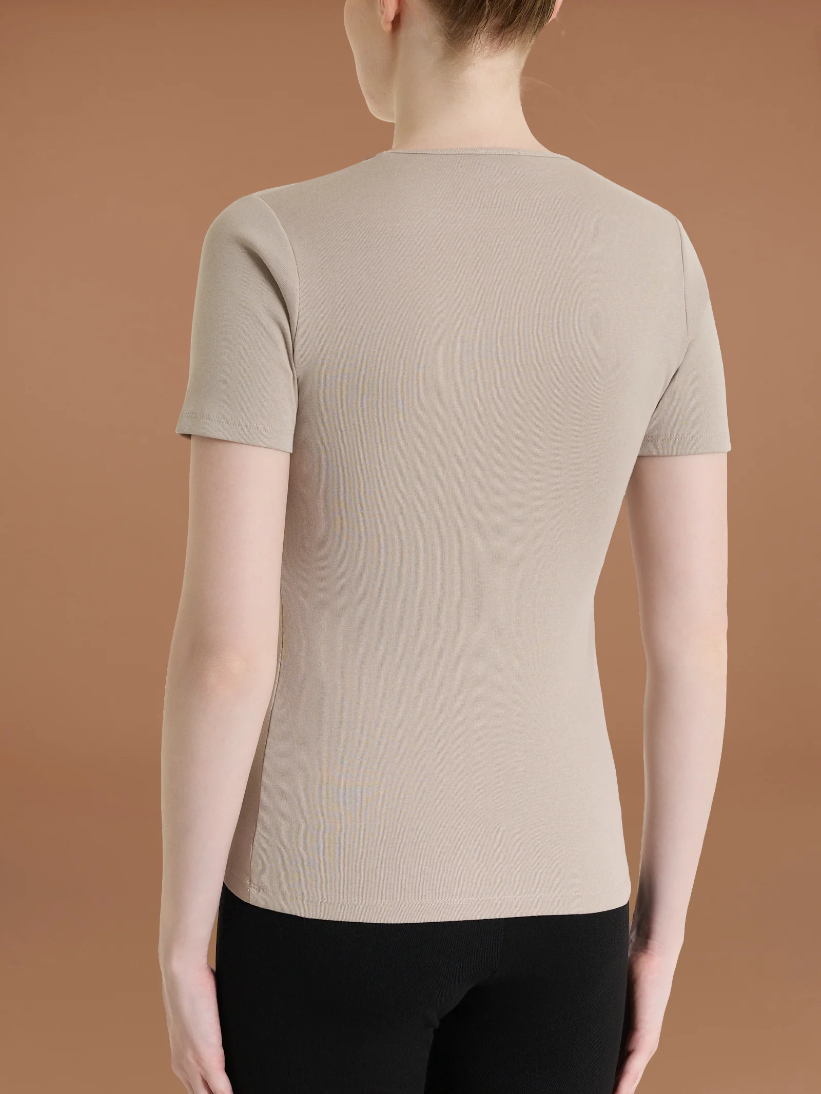Maglietta con girocollo chiuso in Thermo Cotton - String - Image 2