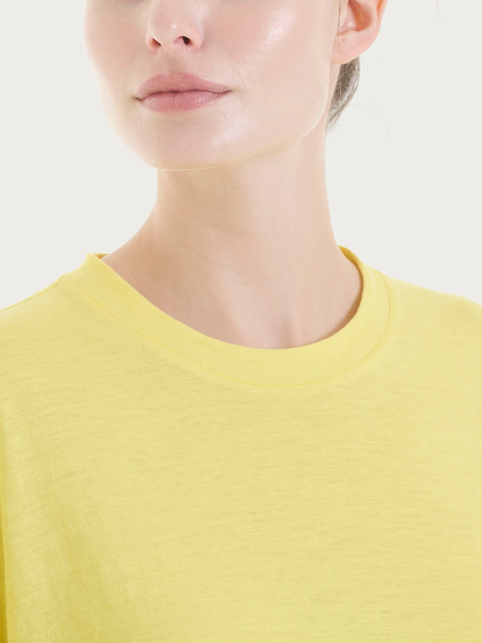Maglietta con manica over in Slub Jersey - Acacia - Image 4