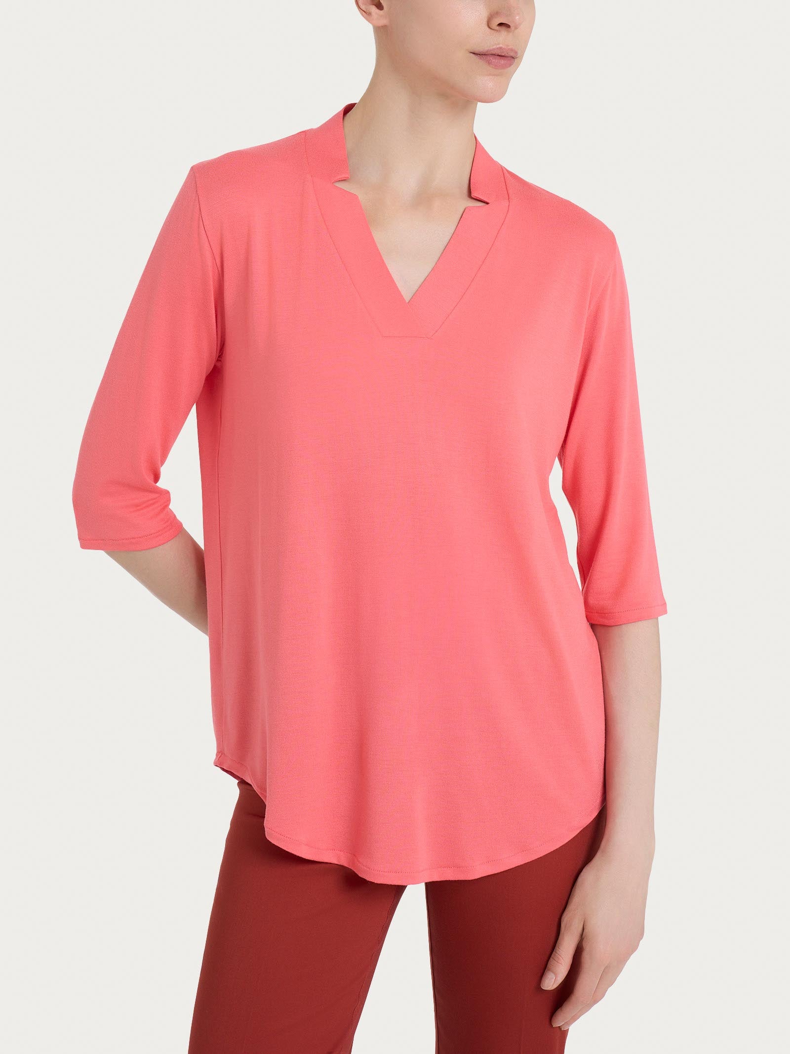 Maglietta con scollo a V in Viscosa Summer - Dubarry