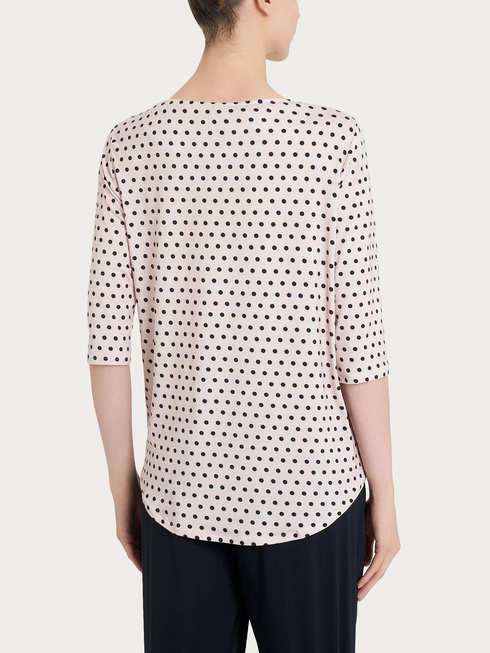 Maglietta girocollo con dots in Viscosa Summer - Fant.Champignon - Image 2