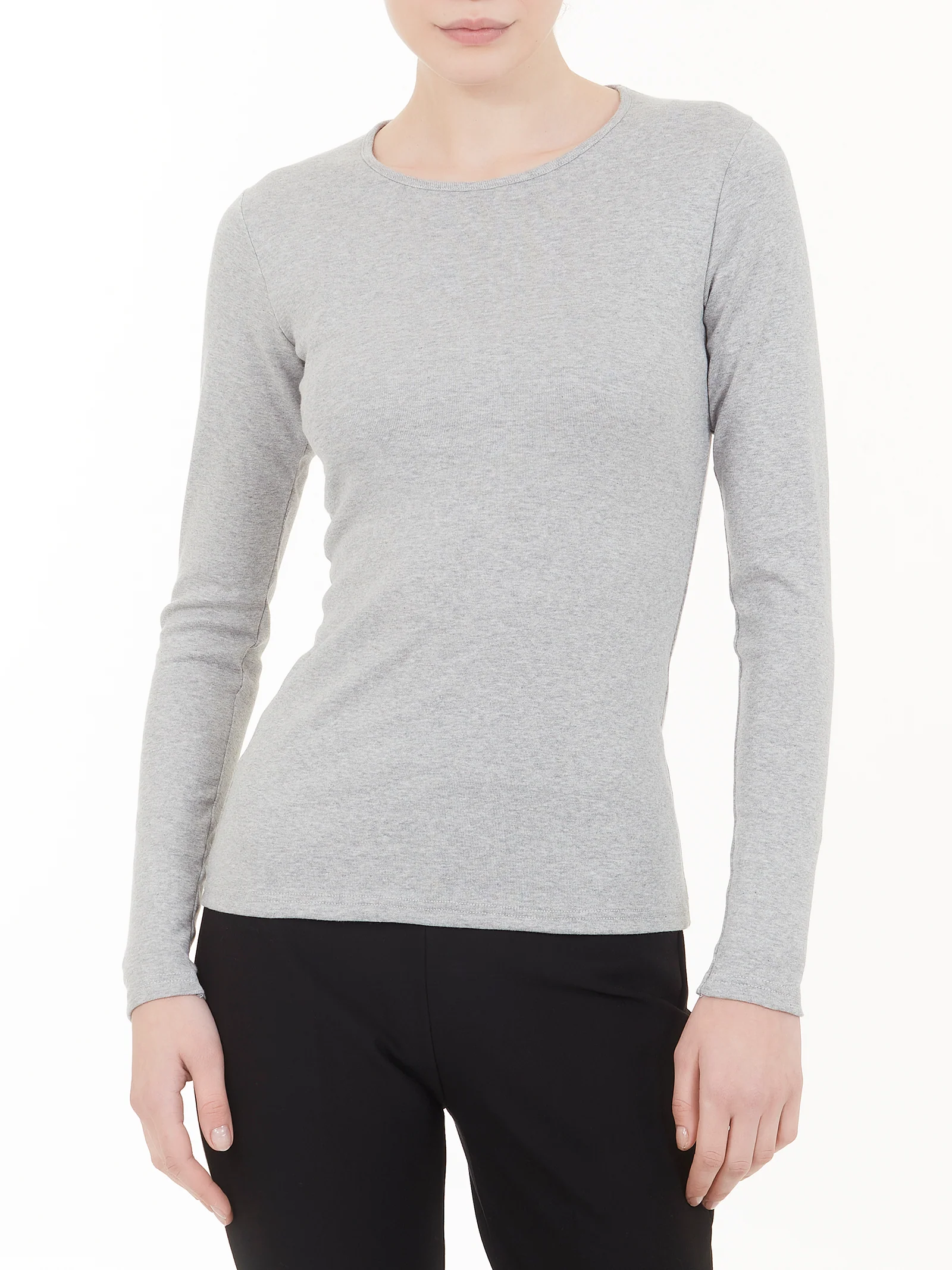Maglietta girocollo in Thermo Cotton - Vapore Mel. - Image 2