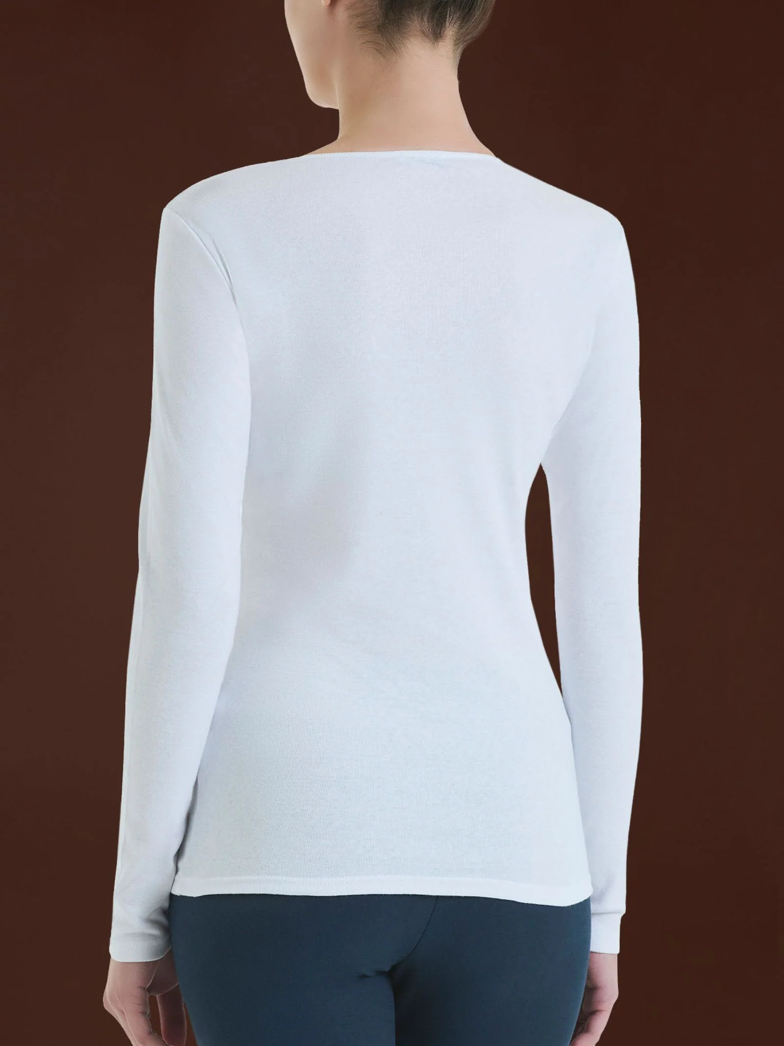 Maglietta girocollo in Thermo Cotton - Vapore Mel. - Image 3