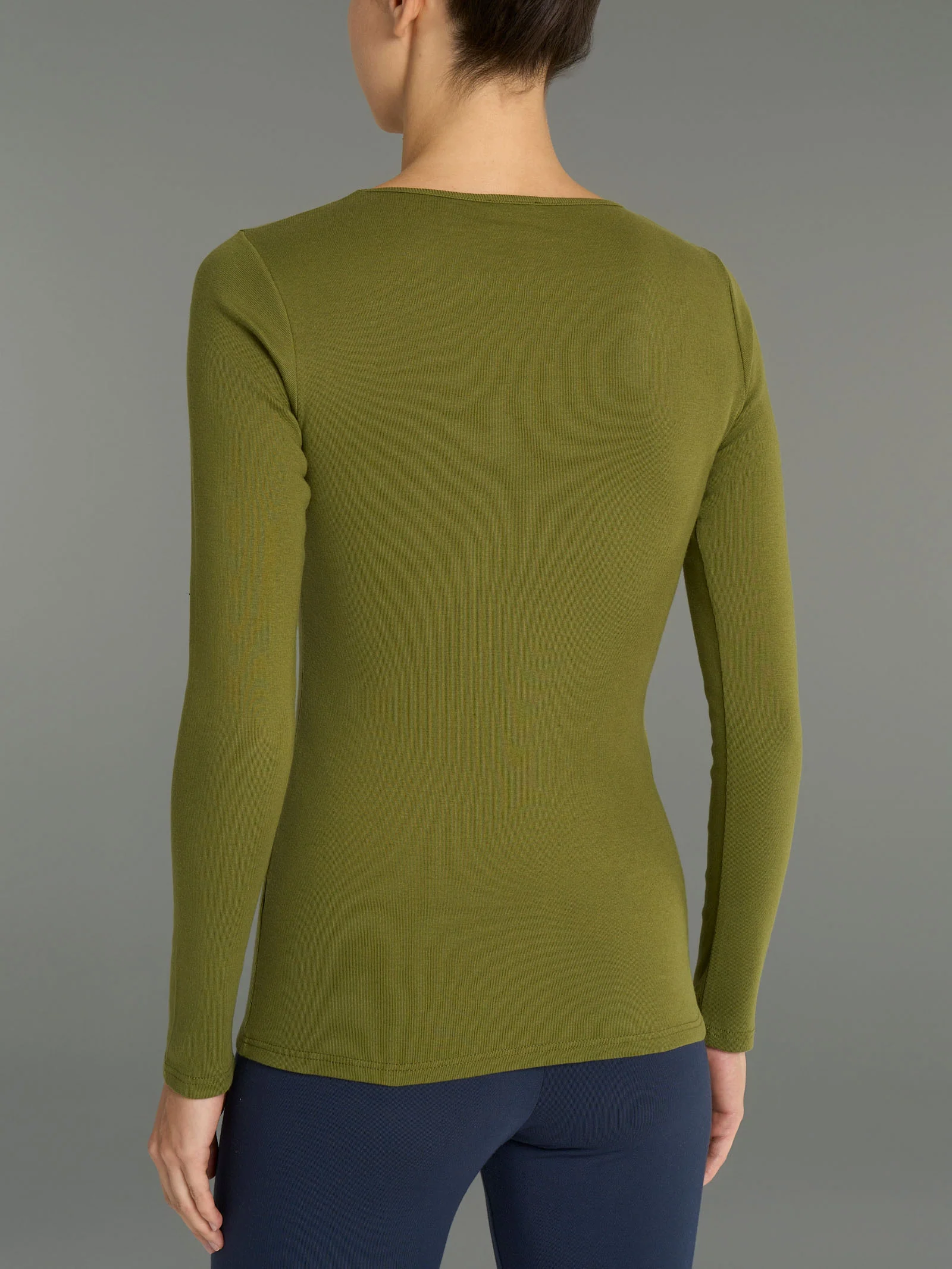 Maglietta girocollo in Thermo Cotton - Sphagnum - Image 2