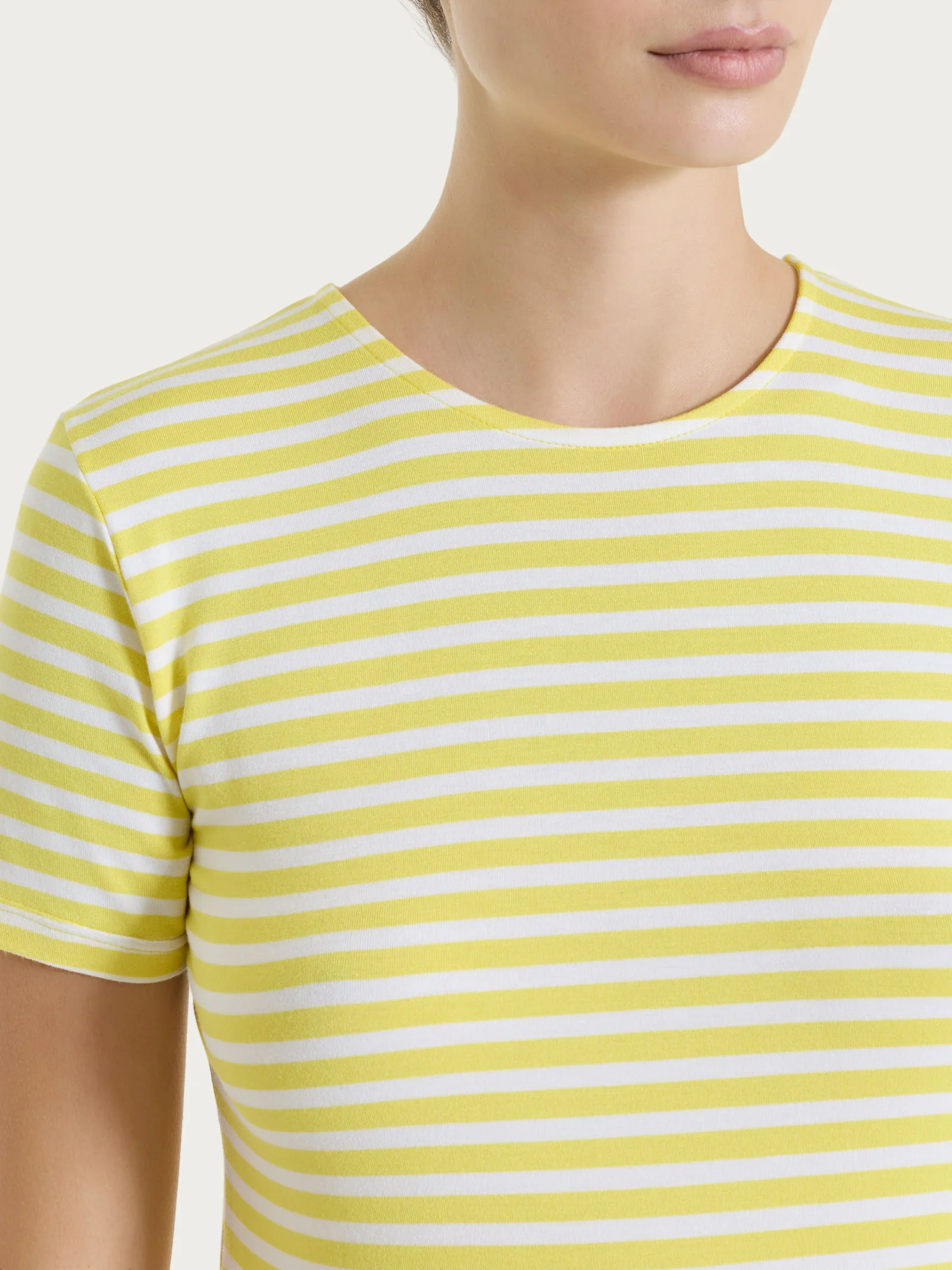 Maglietta skinny a righe in Viscosa Summer - Fant. Acacia riga pari - Image 4