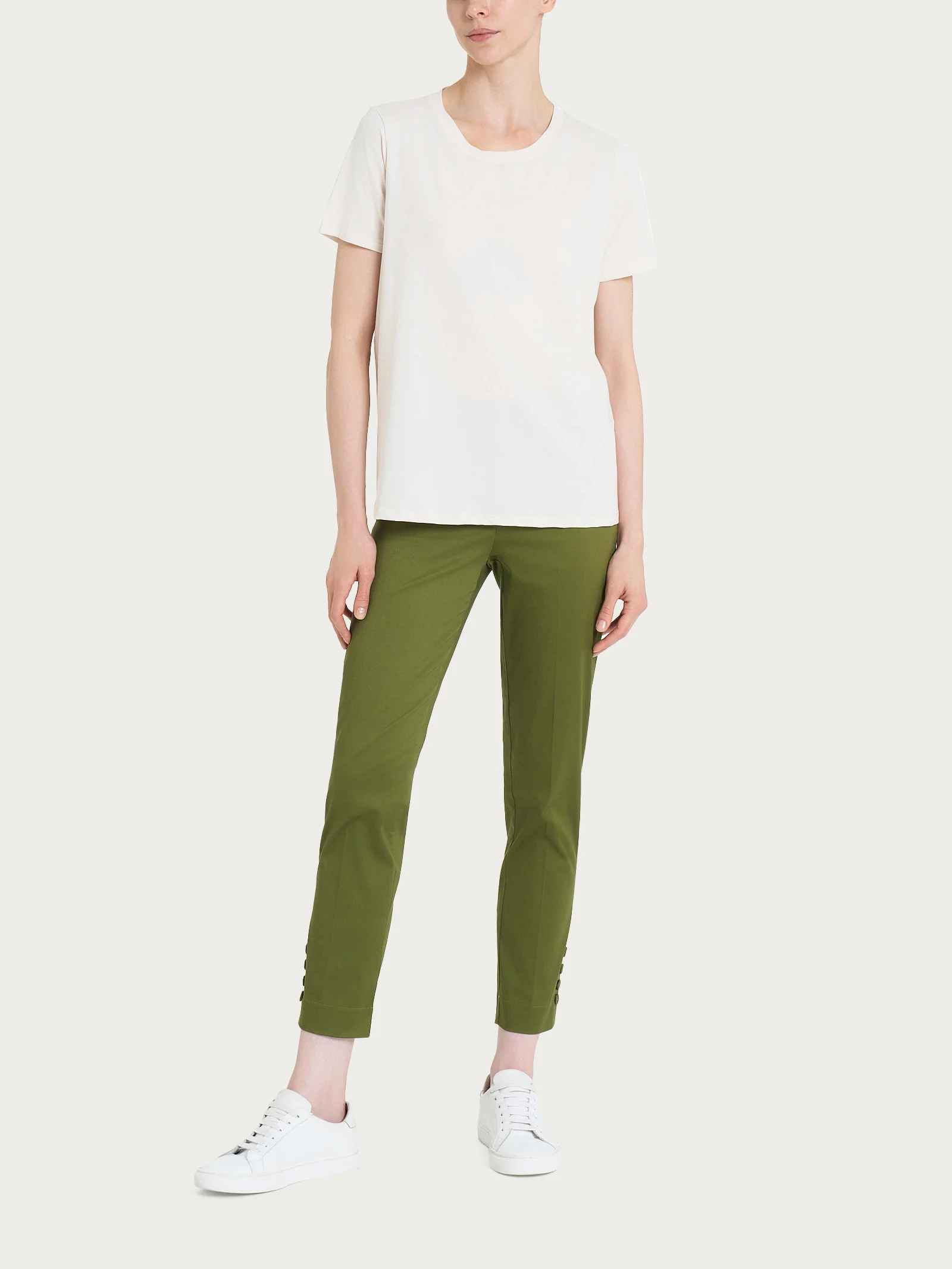 Maglietta tinta unita con manica corta in Ultralight - Champignon - Image 4