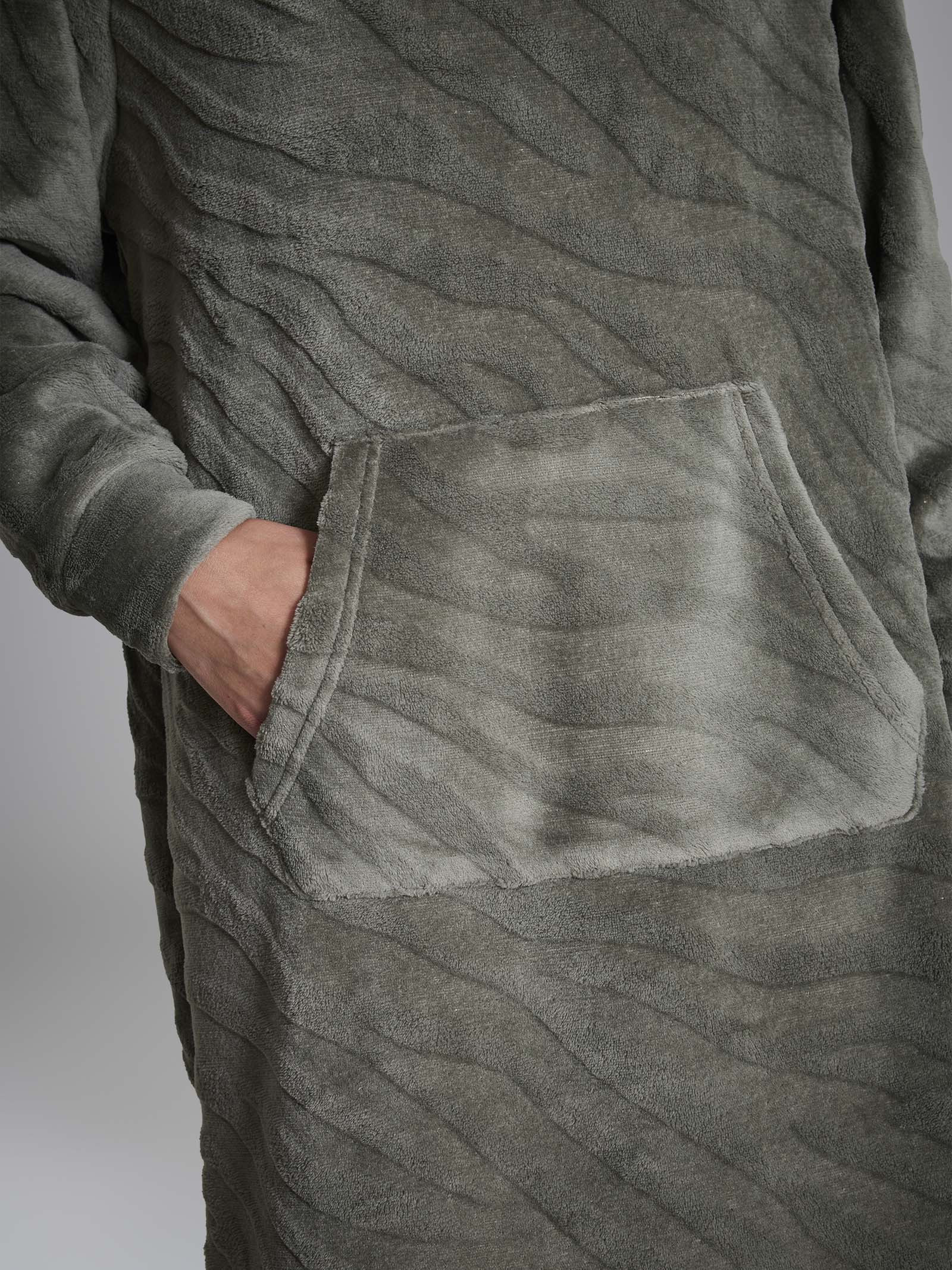 Maxi maglia in Coral Fleece - Shadow - Image 3