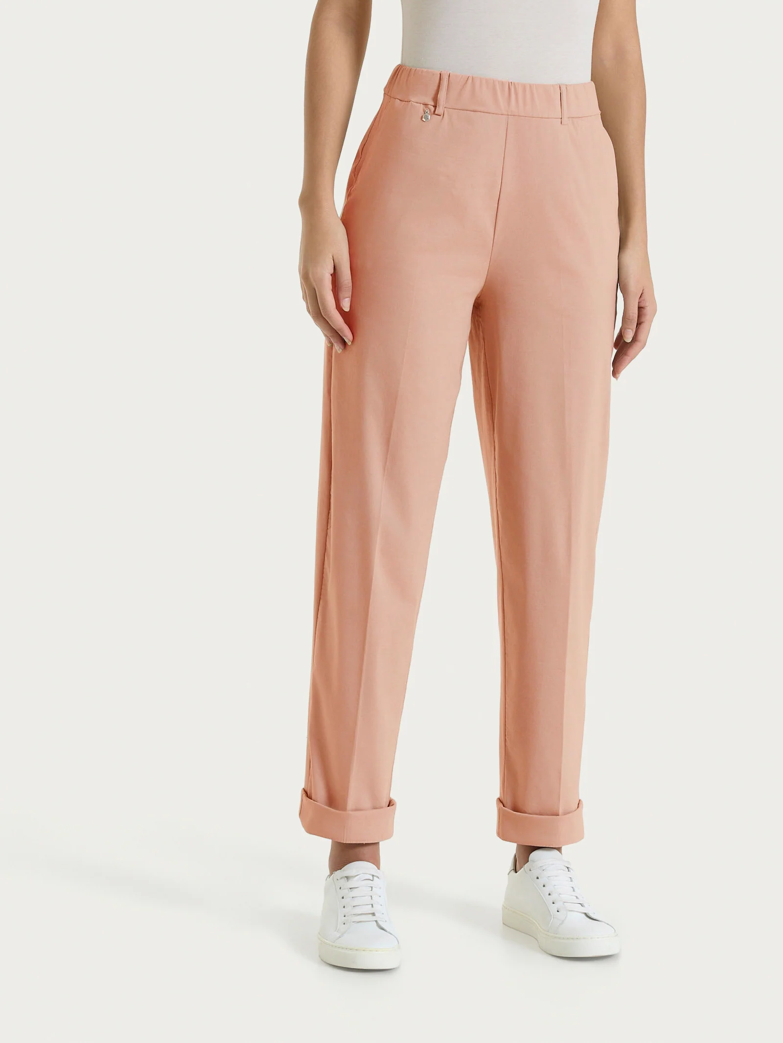 Pantalone a carota con tasche in Super Fresh - Cork - Image 2