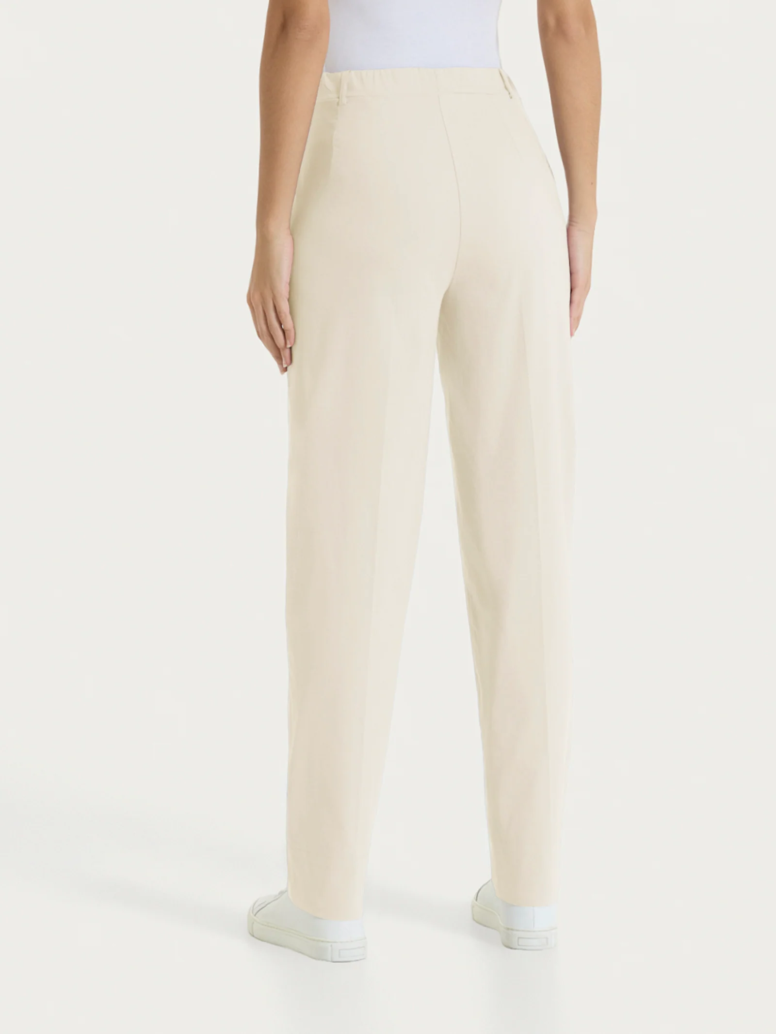 Pantalone a carota con tasche in Super Fresh - Whitecap Gray - Image 3