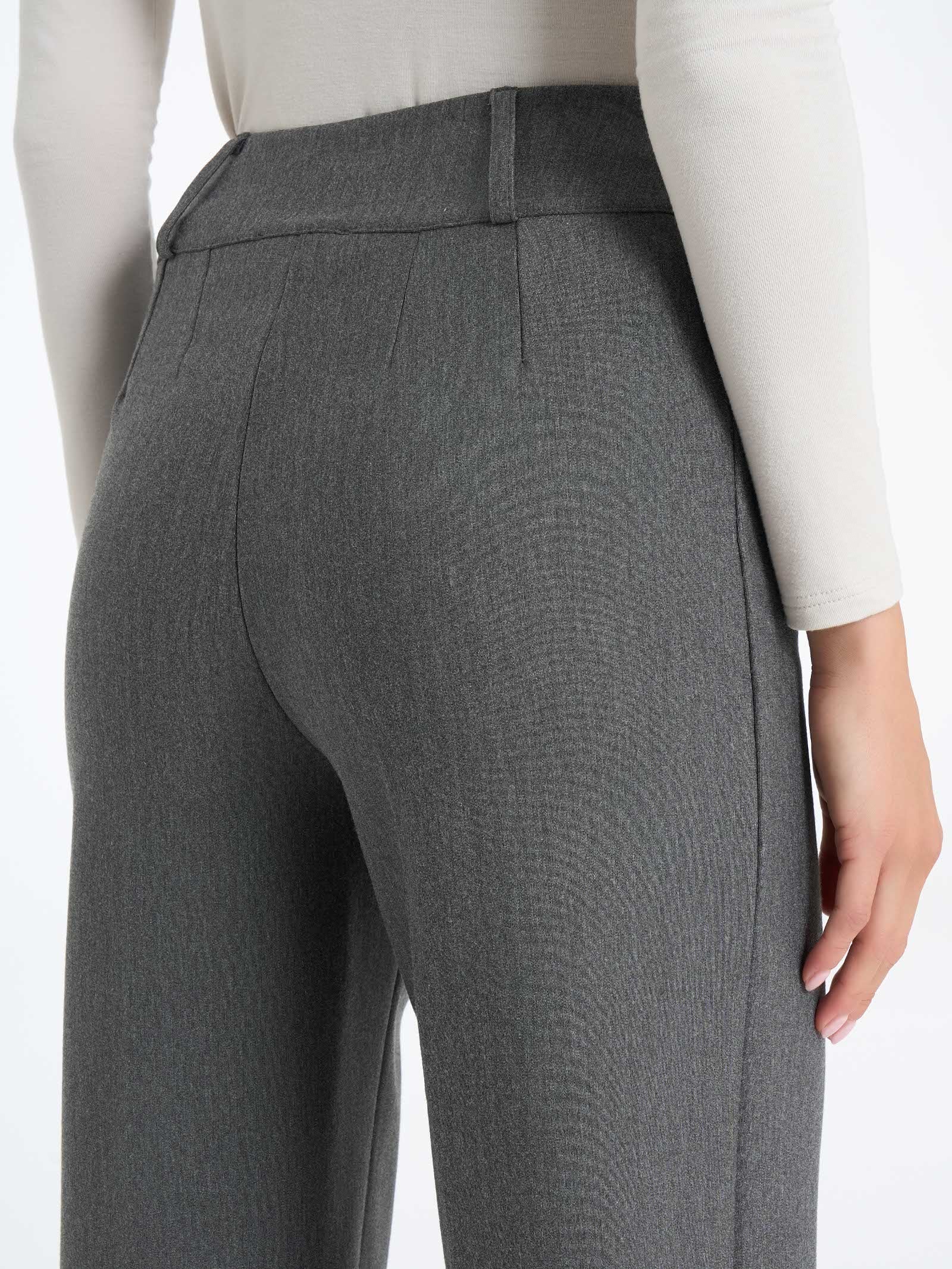 Pantalone a carota in Compact - Ardesia Mel. - Image 3