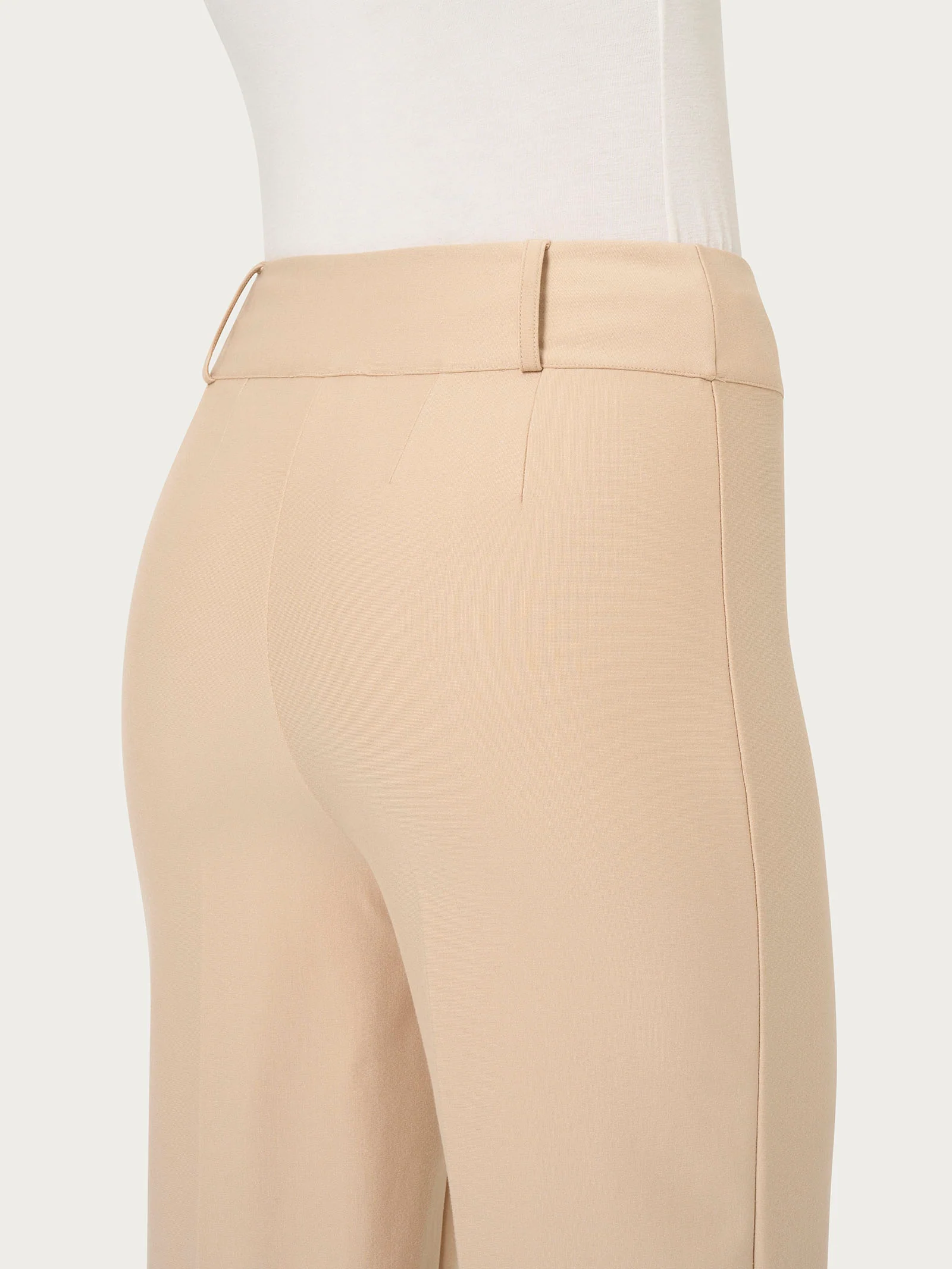 Pantalone a carota in Compact  - Irish Cream - Image 3