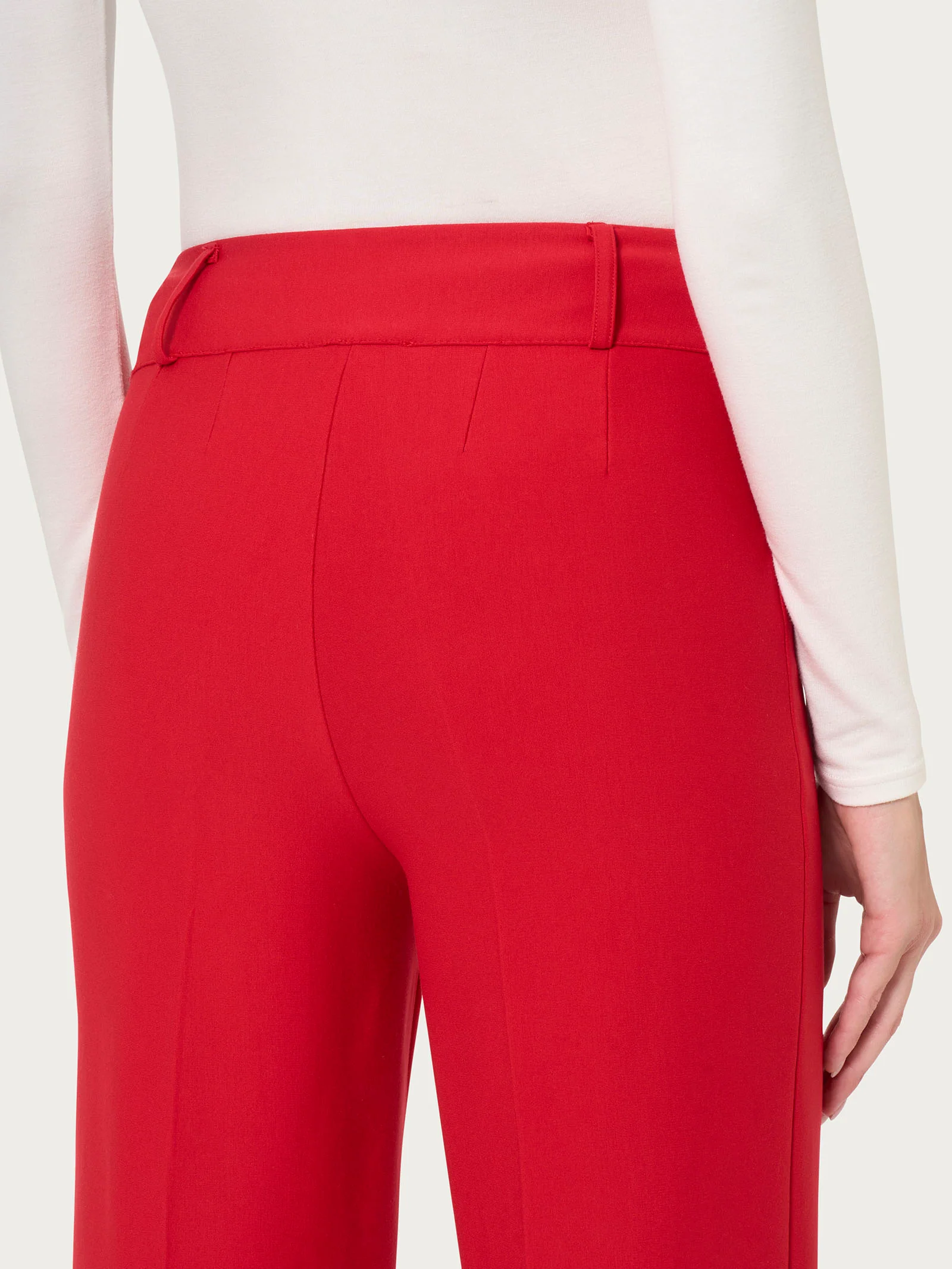 Pantalone a carota in Compact  - Salsa - Image 3