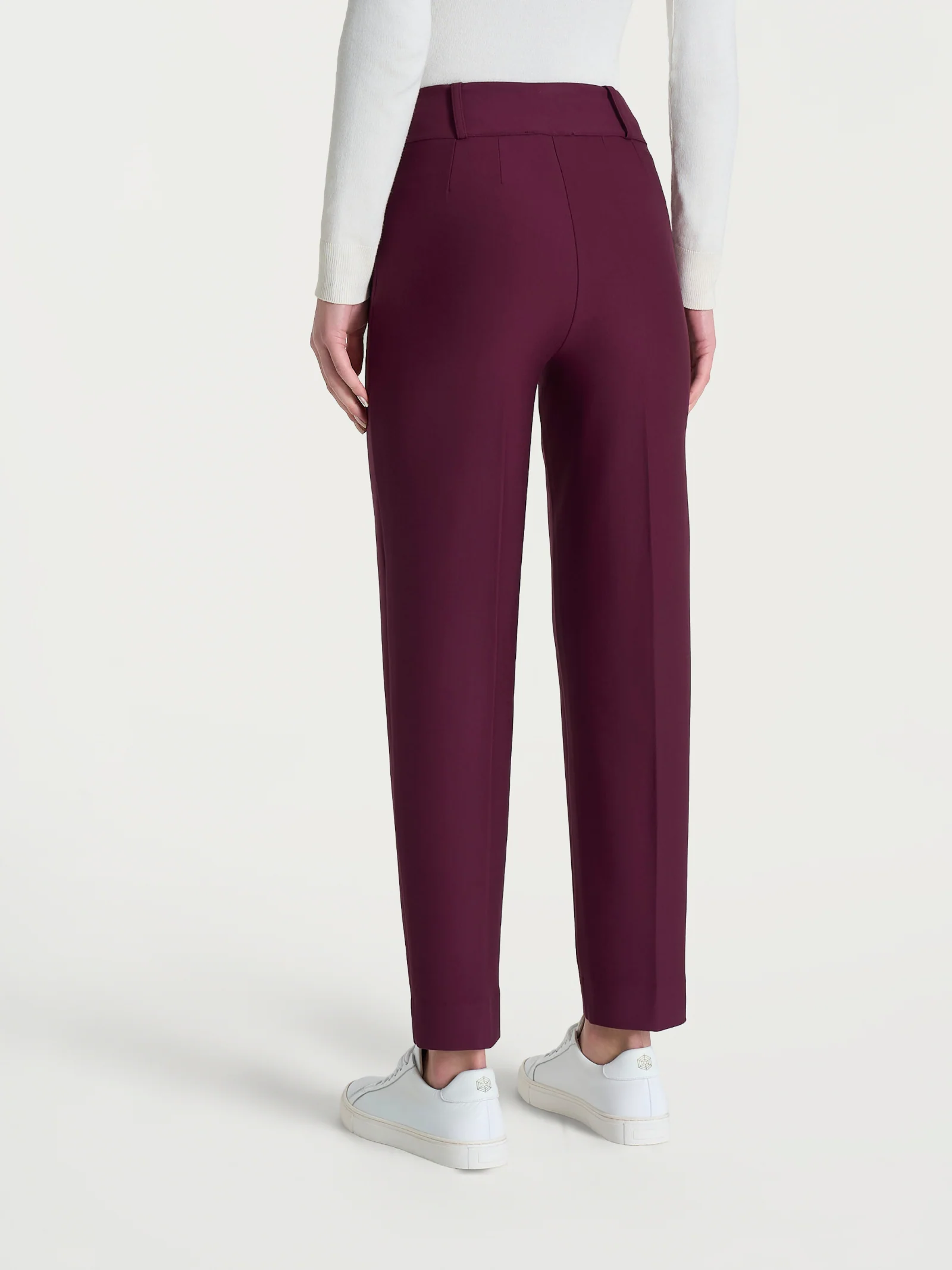 Pantalone a carota in Compact - Fig - Image 2