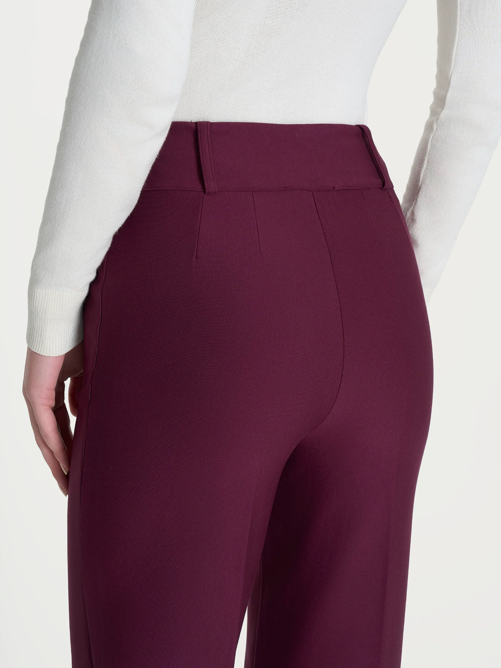 Pantalone a carota in Compact - Fig - Image 3