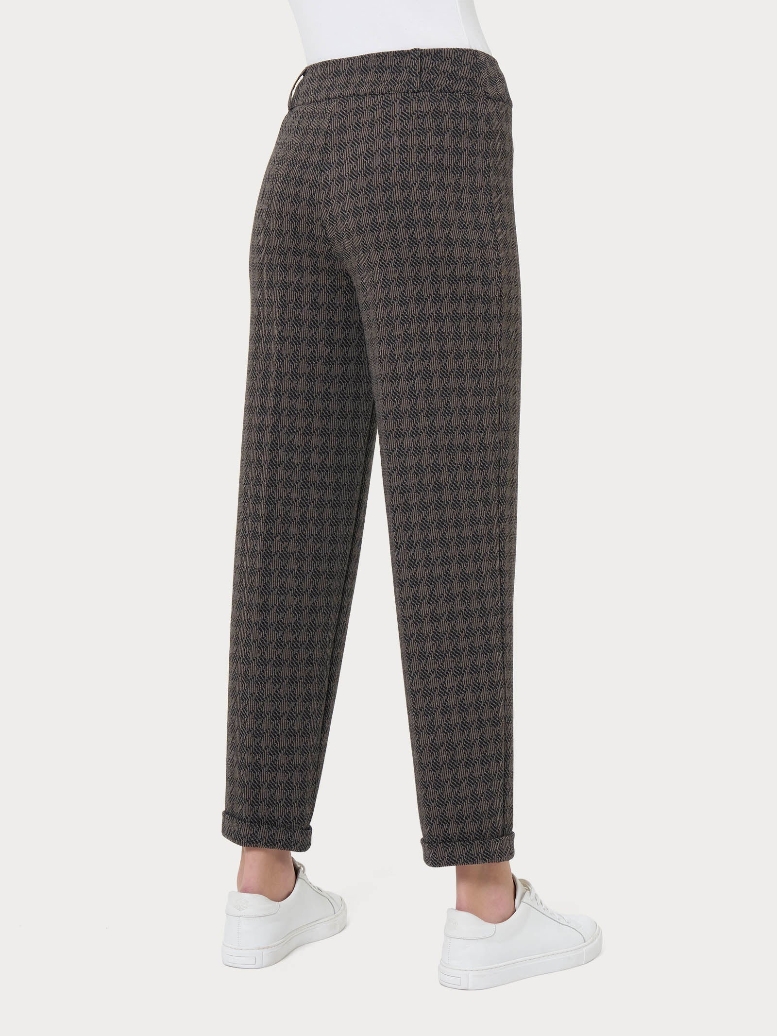 Pantalone a carota in tessuto Eco Jacquard - FANT.PINE BARK - Image 2