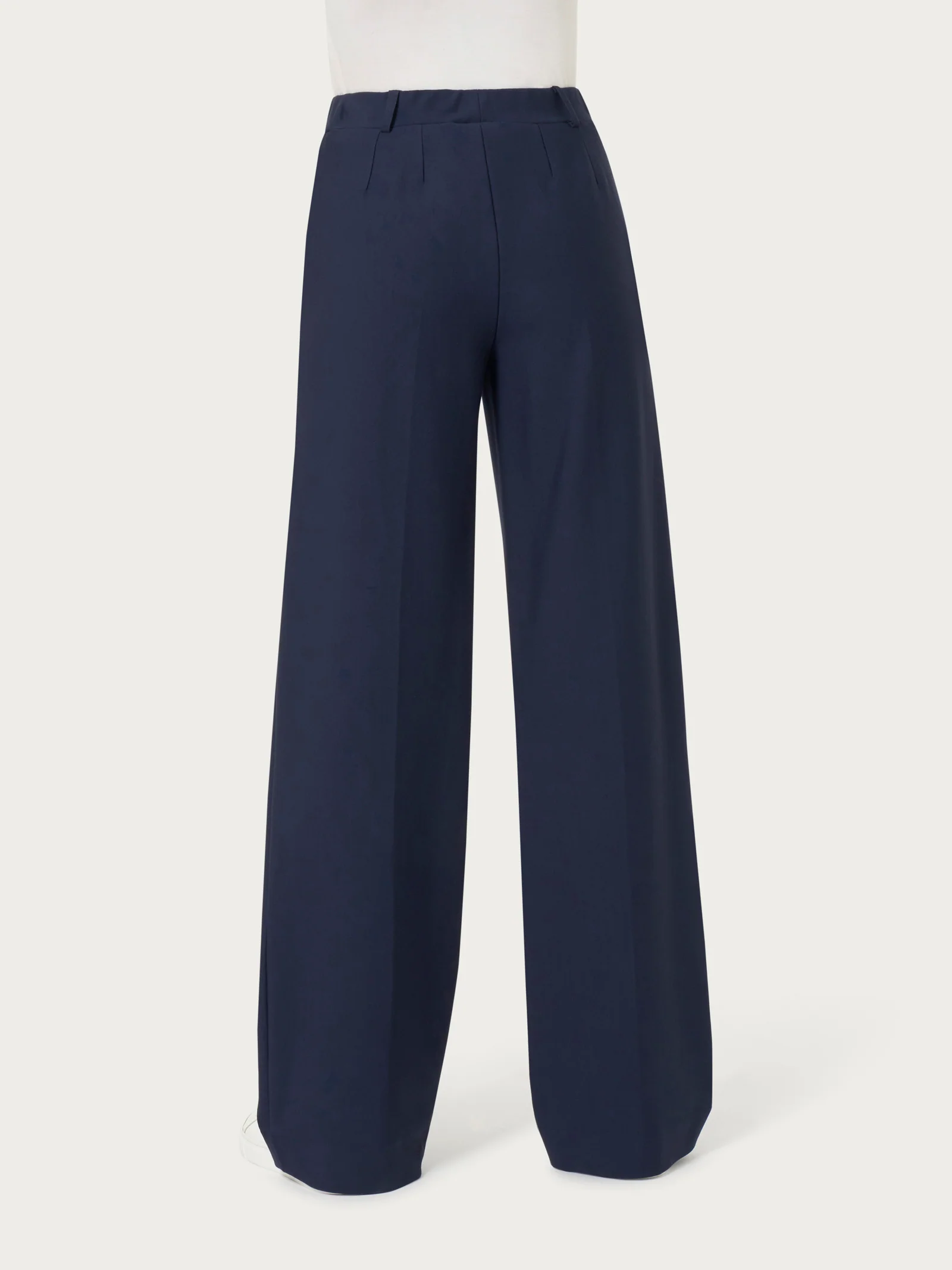 Pantalone a palazzo con tasche in Compact - Persia - Image 4