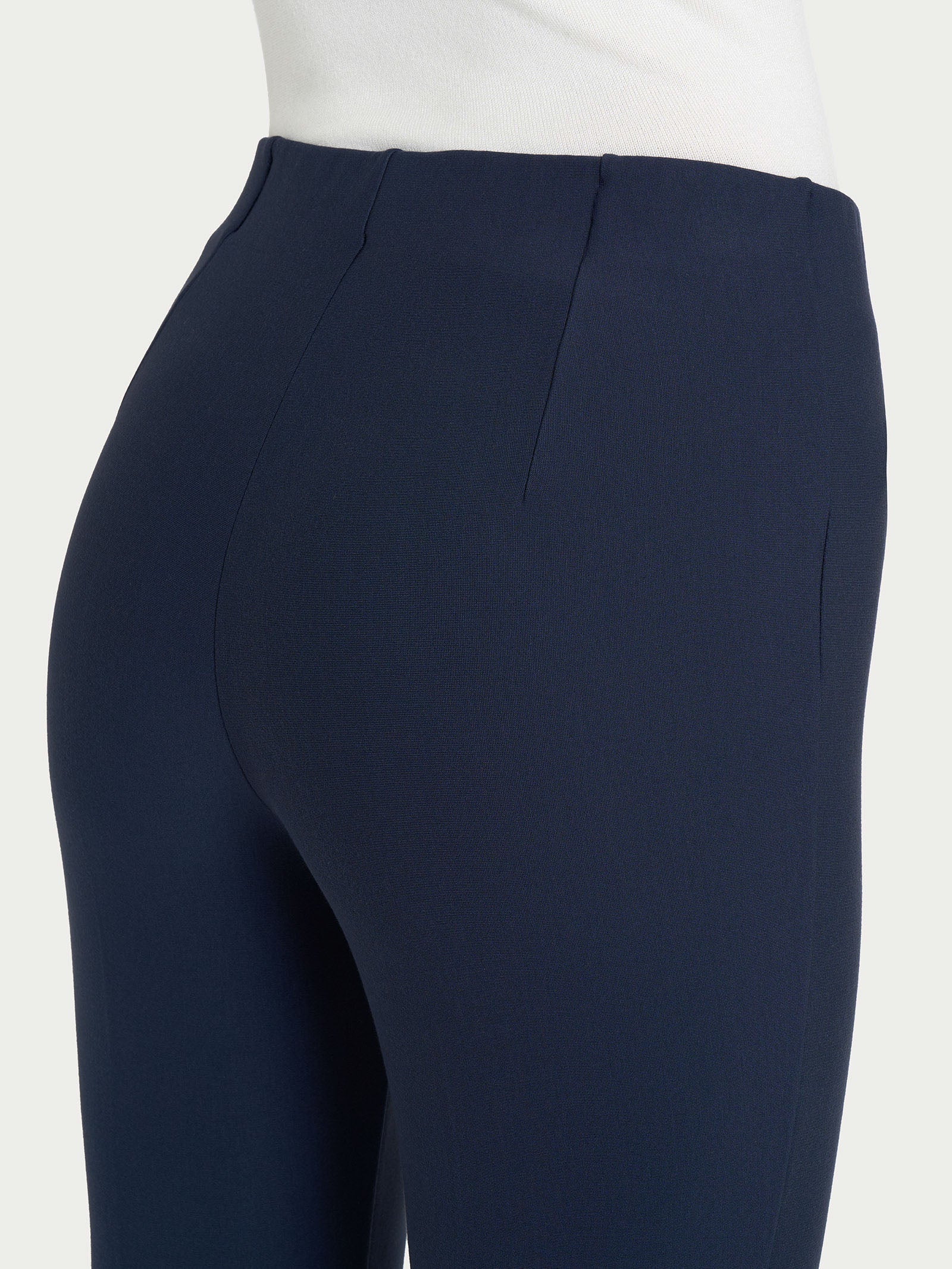 Pantalone a sigaretta con spacchetti in Compact - Persia - Image 3