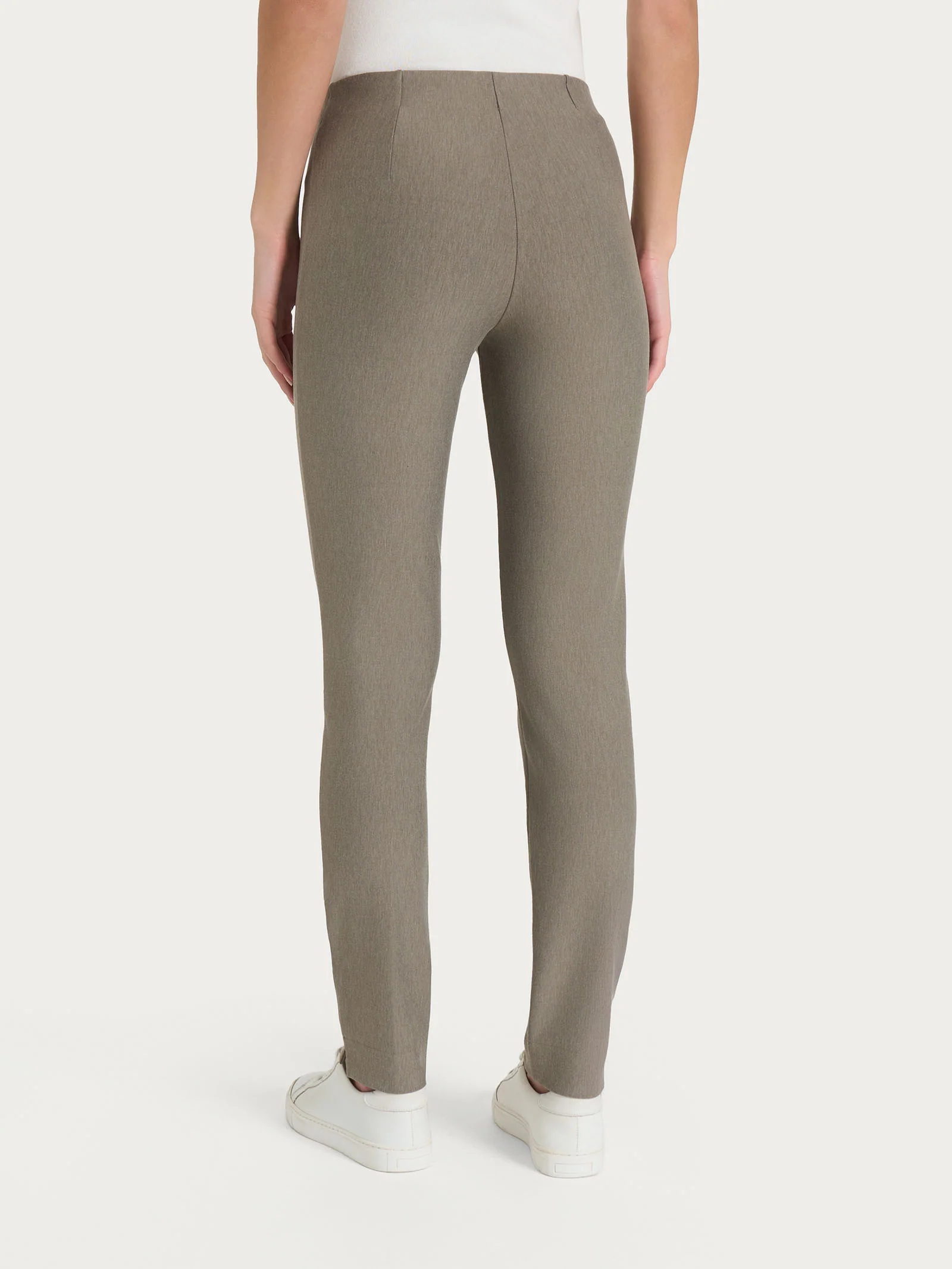 Pantalone a sigaretta con spacchetti in Compact - Glace' Mel. - Image 2