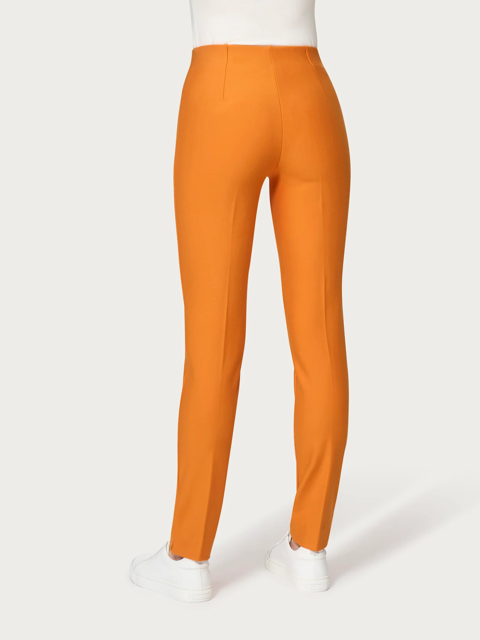 Pantalone a sigaretta con spacchetti in Compact - Marmalade - Image 2
