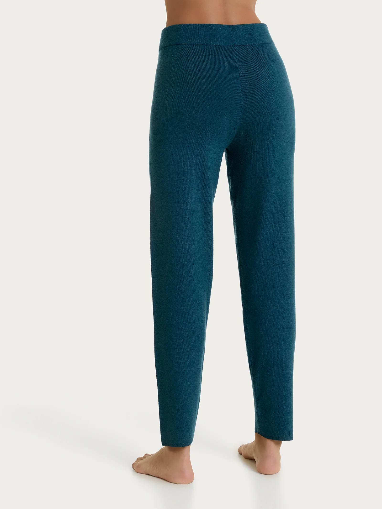 Pantalone a sigaretta con tasche in Super Soft - Reflecting Pond - Image 2