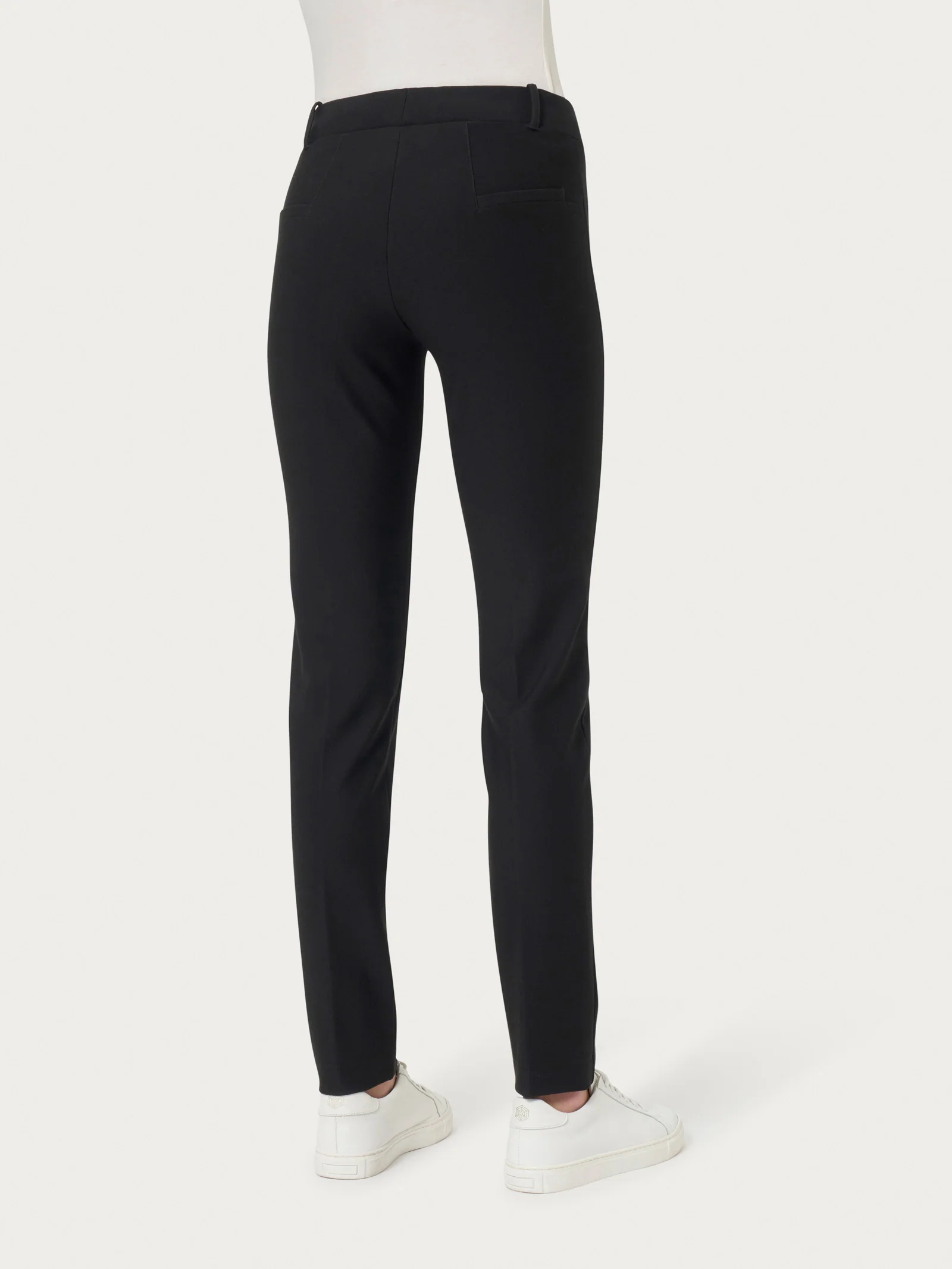 Pantalone a sigaretta in  Compact - Nero - Image 2