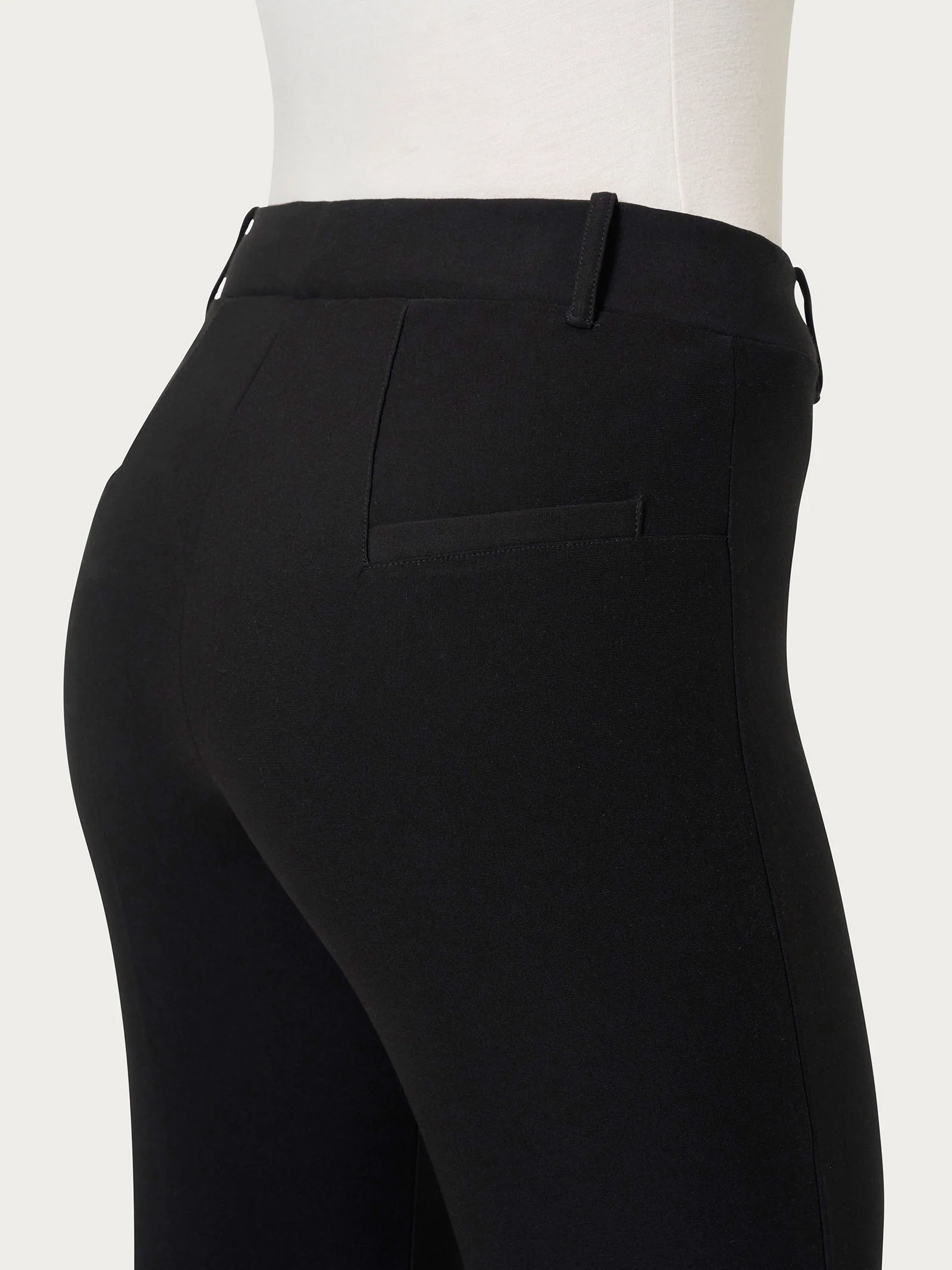 Pantalone a sigaretta in  Compact - Nero - Image 3