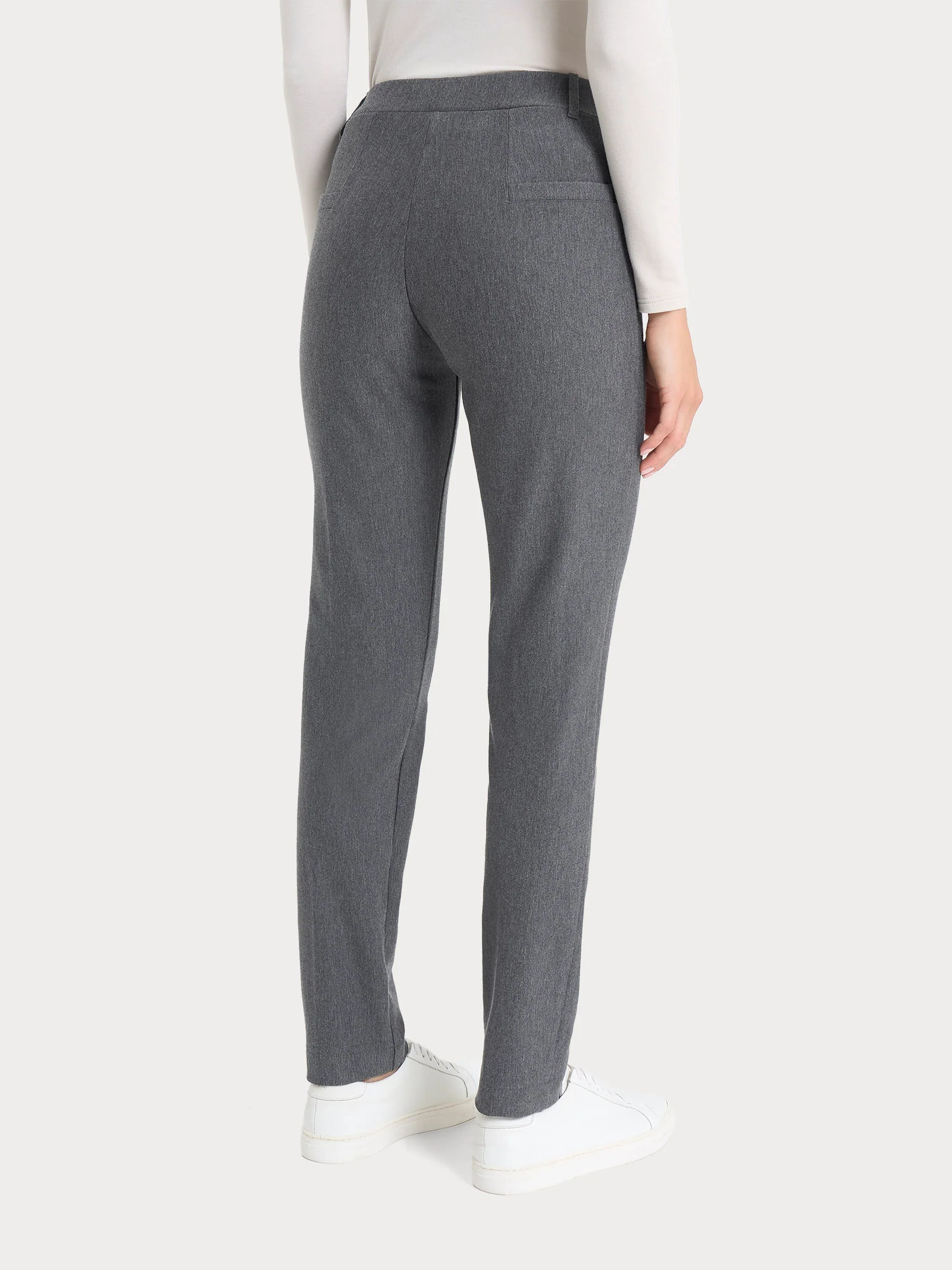 Pantalone a sigaretta in  Compact - Ardesia Mel. - Image 2
