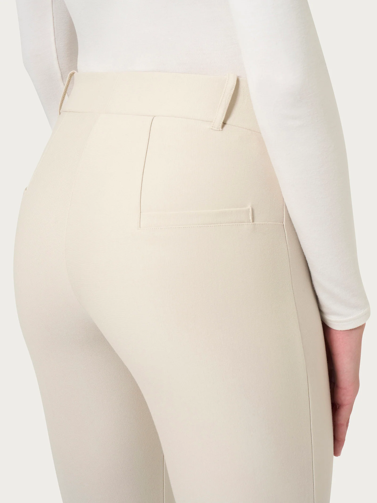 Pantalone a sigaretta in  Compact - Champignon - Image 3