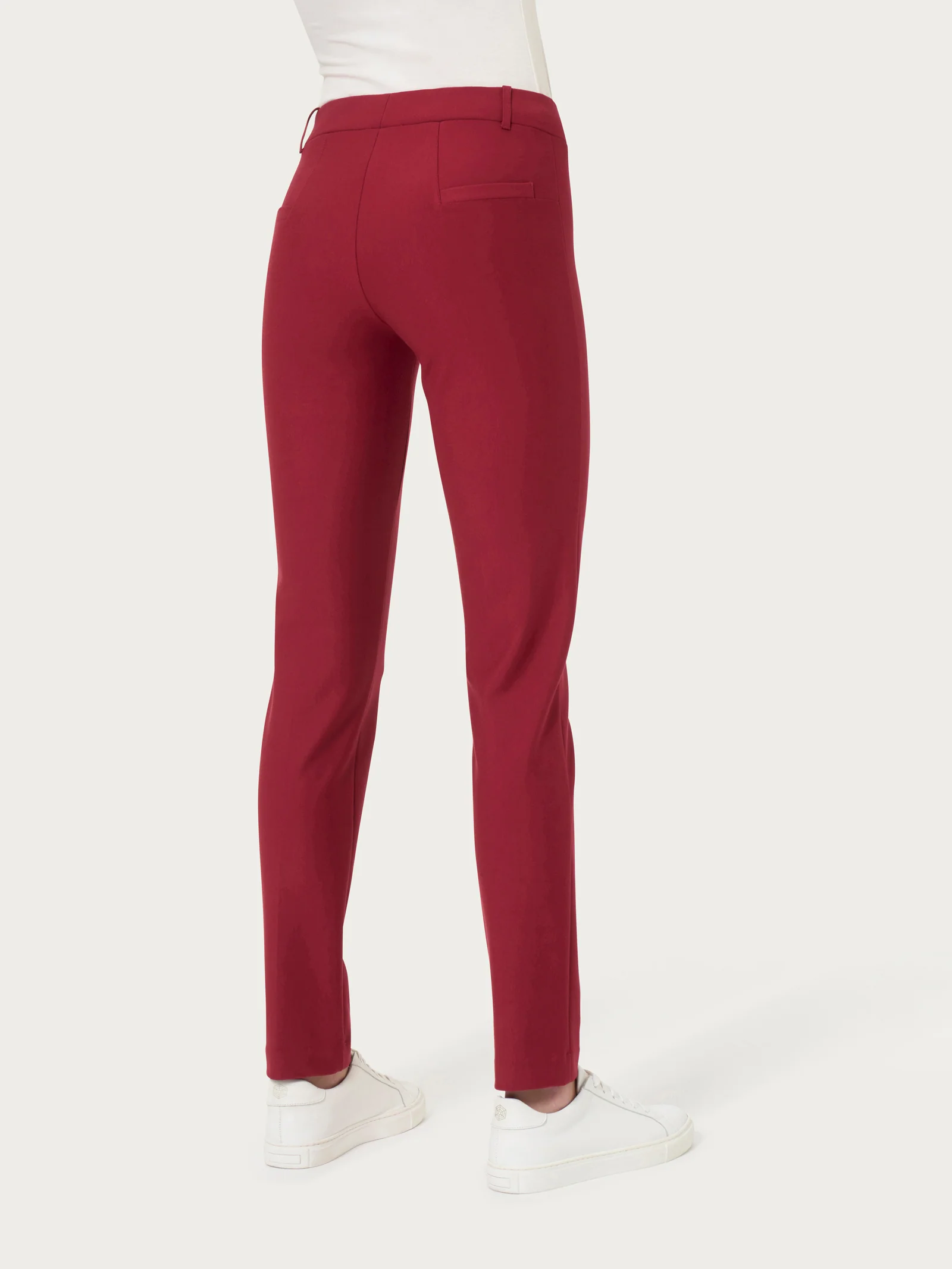 Pantalone a sigaretta in  Compact - Tibetan Red - Image 2