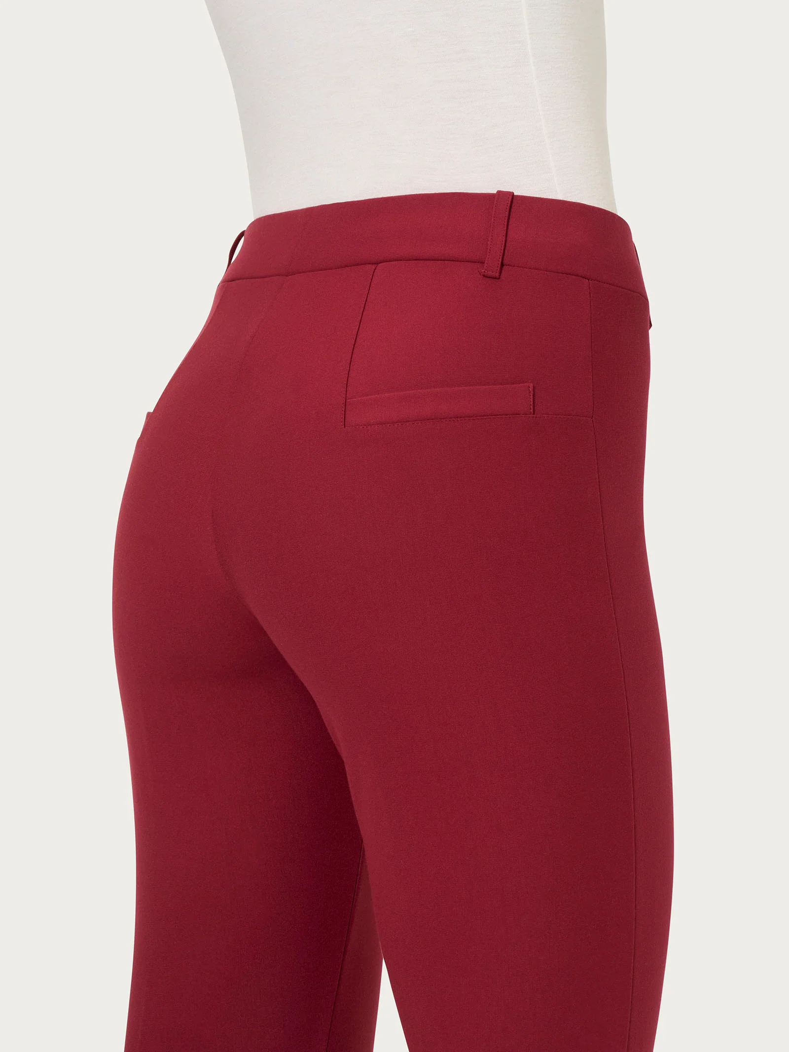 Pantalone a sigaretta in  Compact - Tibetan Red - Image 3