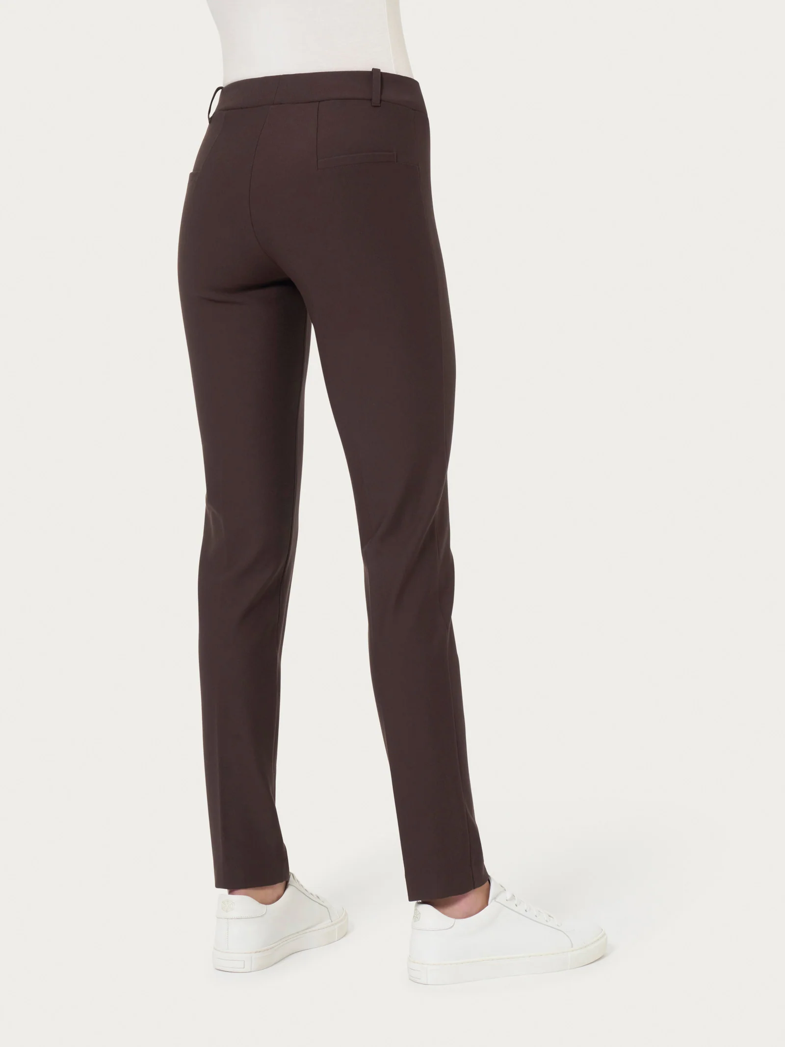 Pantalone a sigaretta in Compact - Chocolate Torte - Image 2