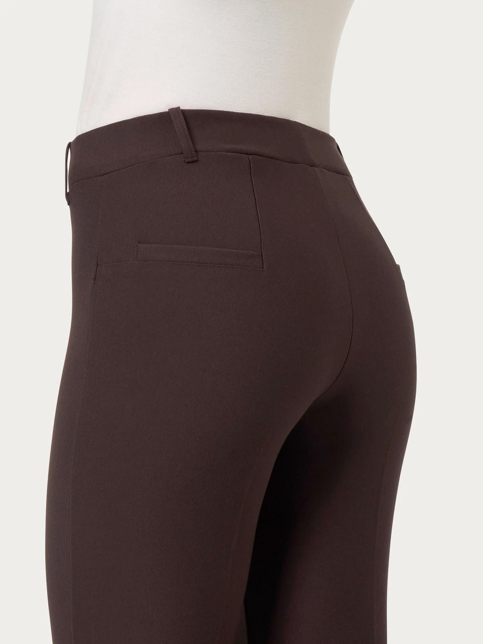 Pantalone a sigaretta in Compact - Chocolate Torte - Image 3