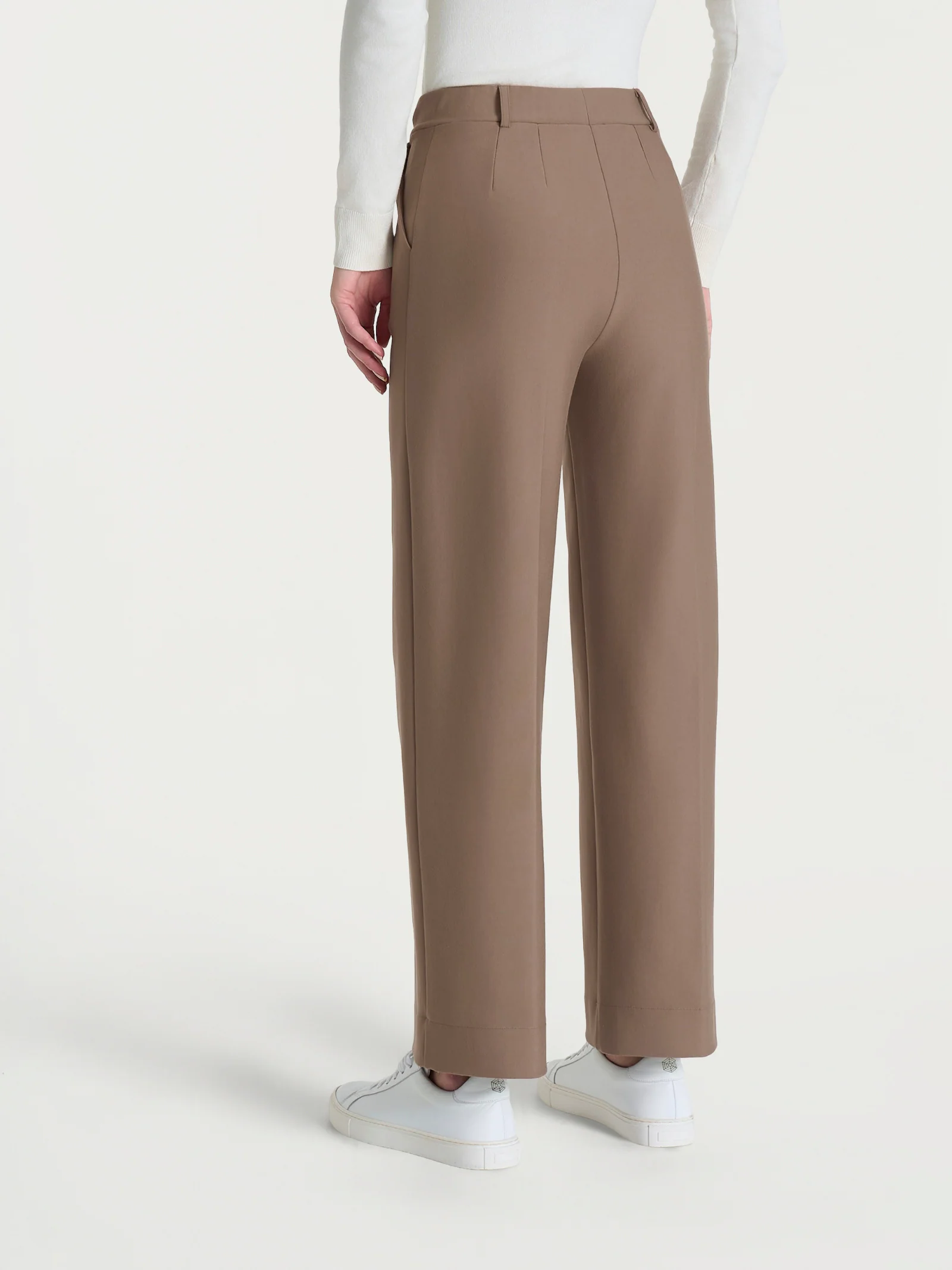 Pantalone ampio alla caviglia in Compact - Pine Bark - Image 2