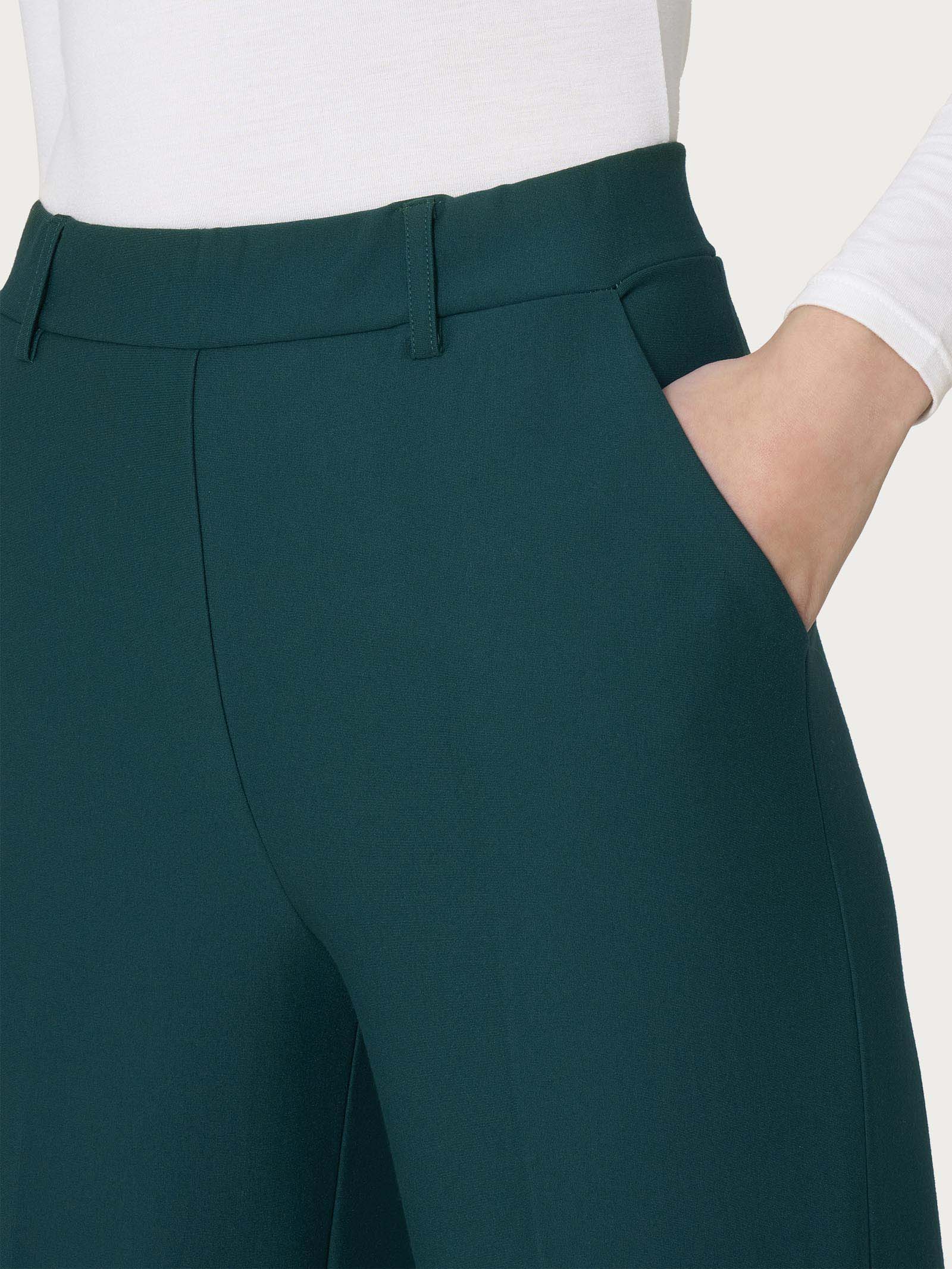 Pantalone ampio alla caviglia in Compact - Rain Forest - Image 3
