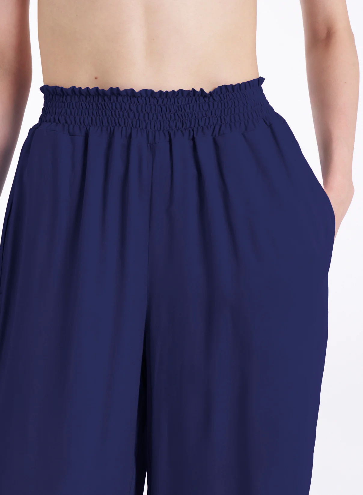 Pantalone ampio con arricciatura in Ecoseta - Copiativo - Image 3