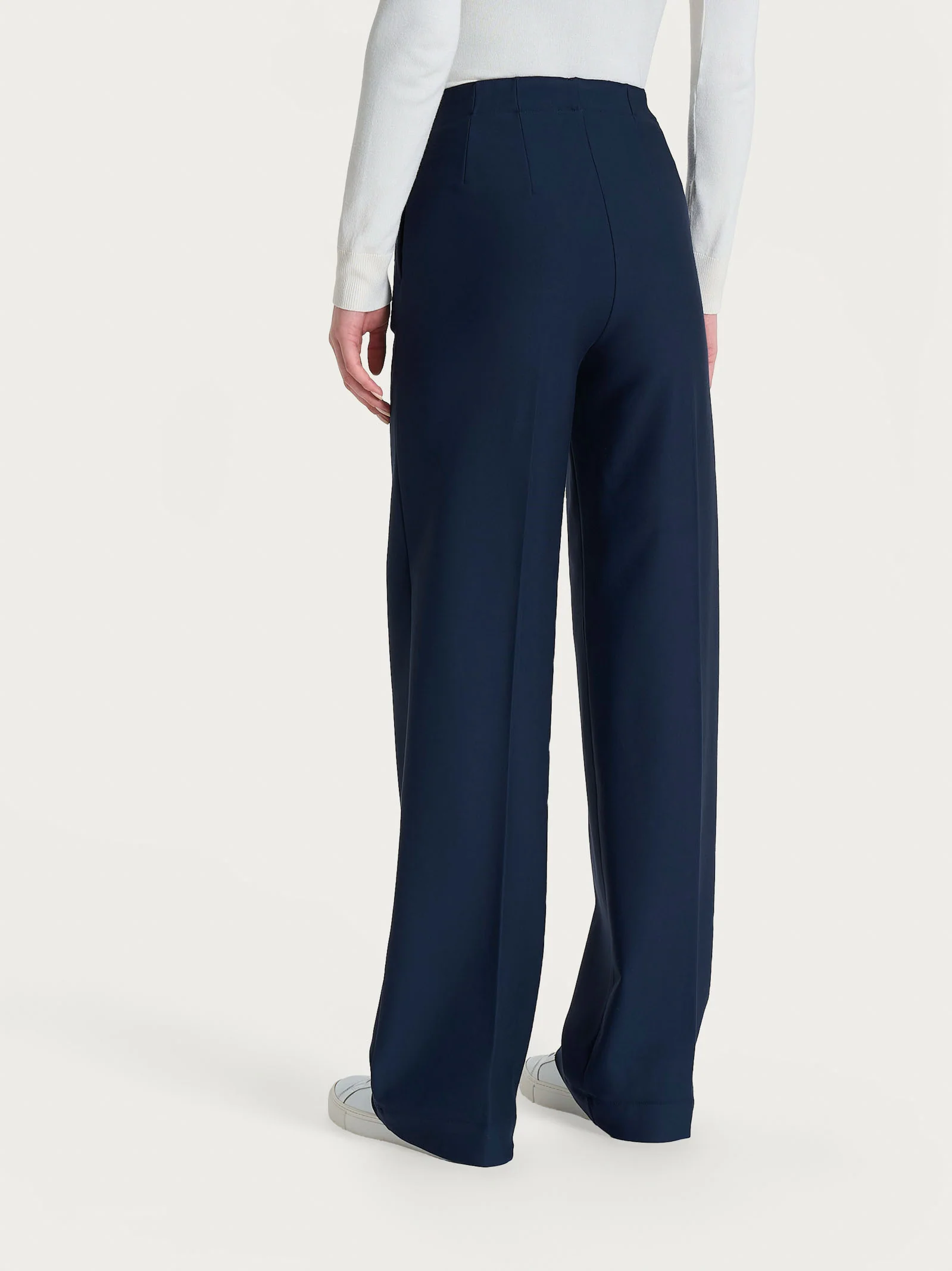 Pantalone ampio con tasche in Compact - Persia - Image 3