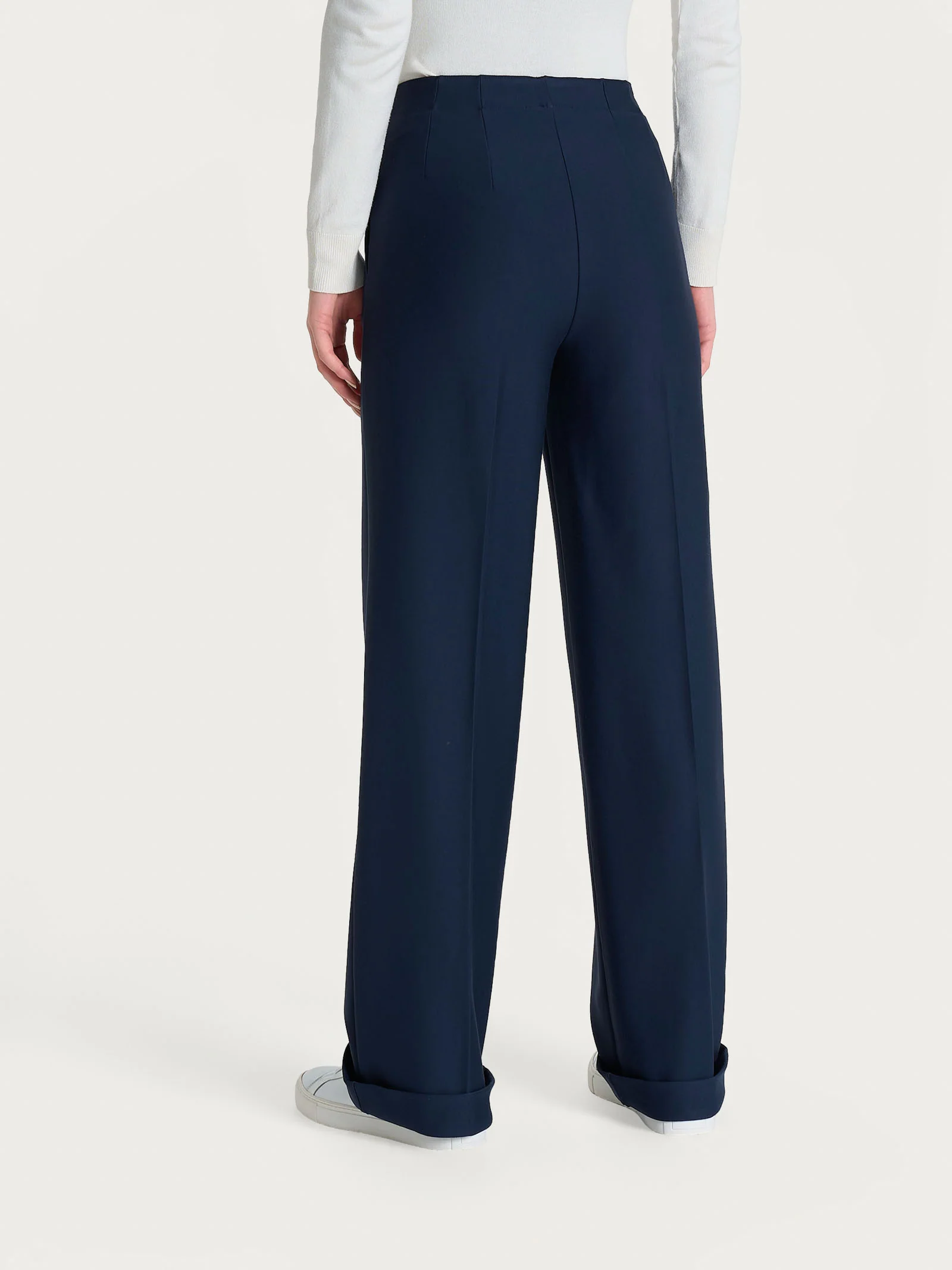 Pantalone ampio con tasche in Compact - Persia - Image 4