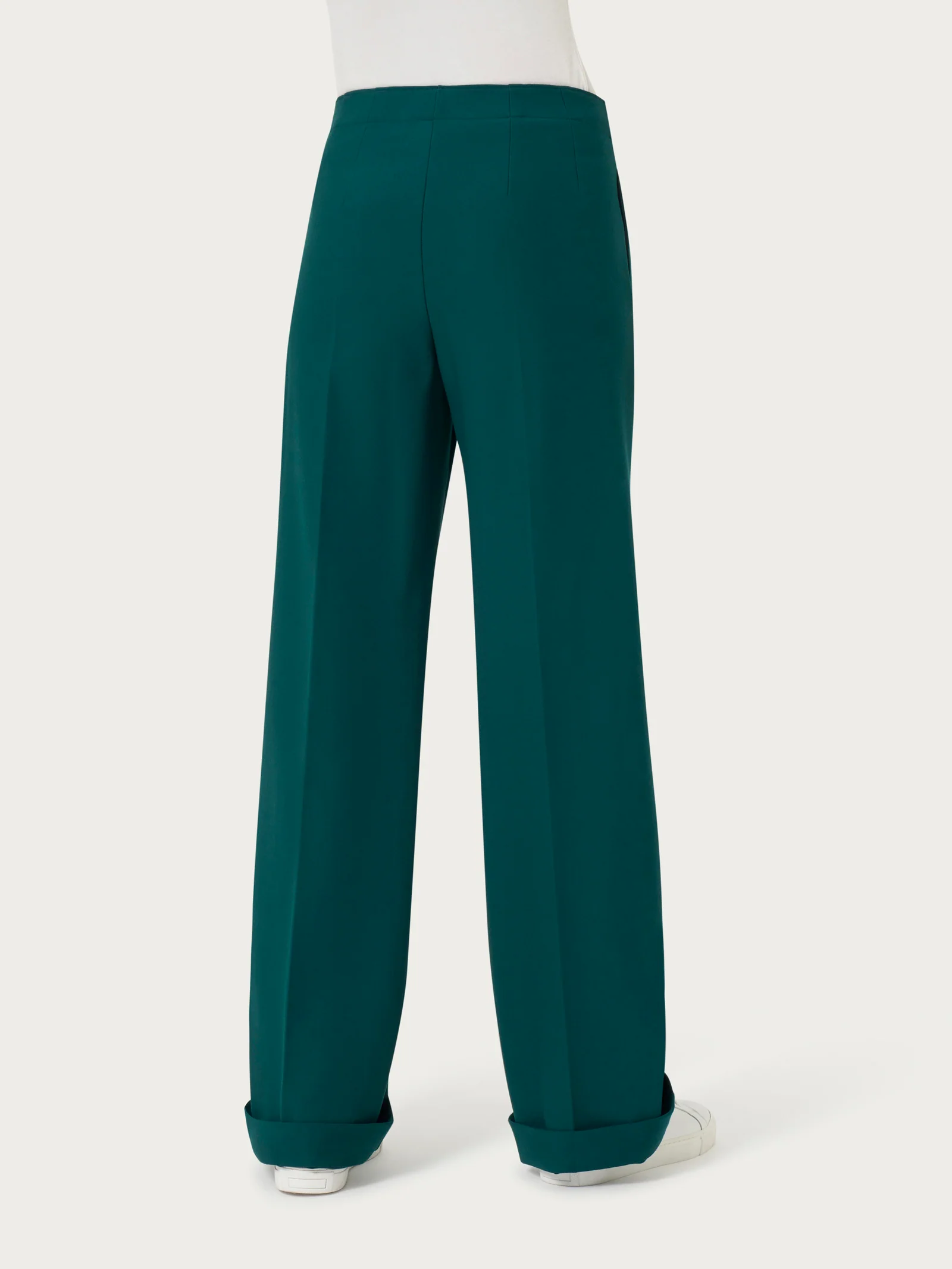 Pantalone ampio con tasche in Compact - Rain Forest - Image 2