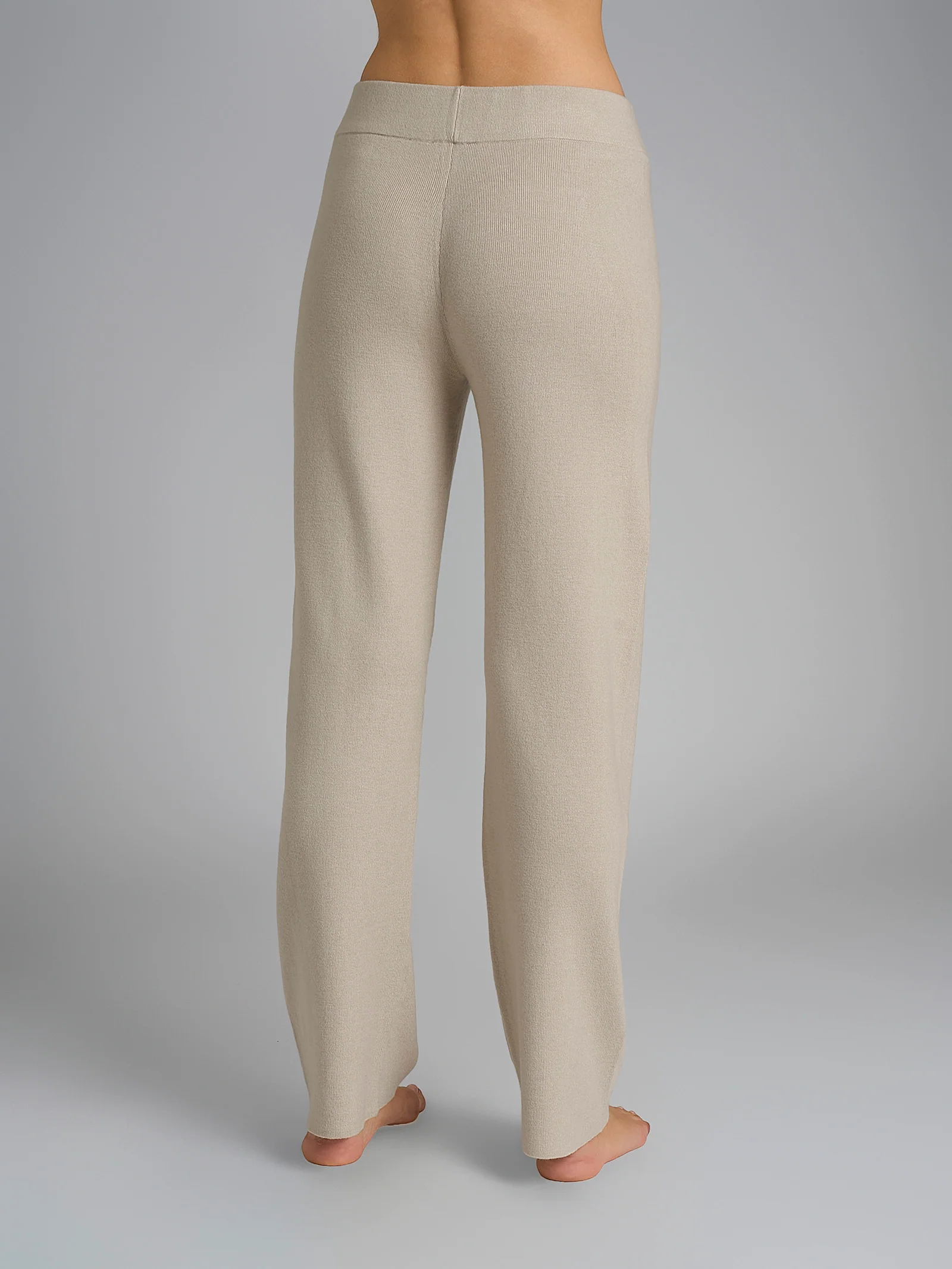 Pantalone ampio con tasche in Super Soft - Champignon - Image 2