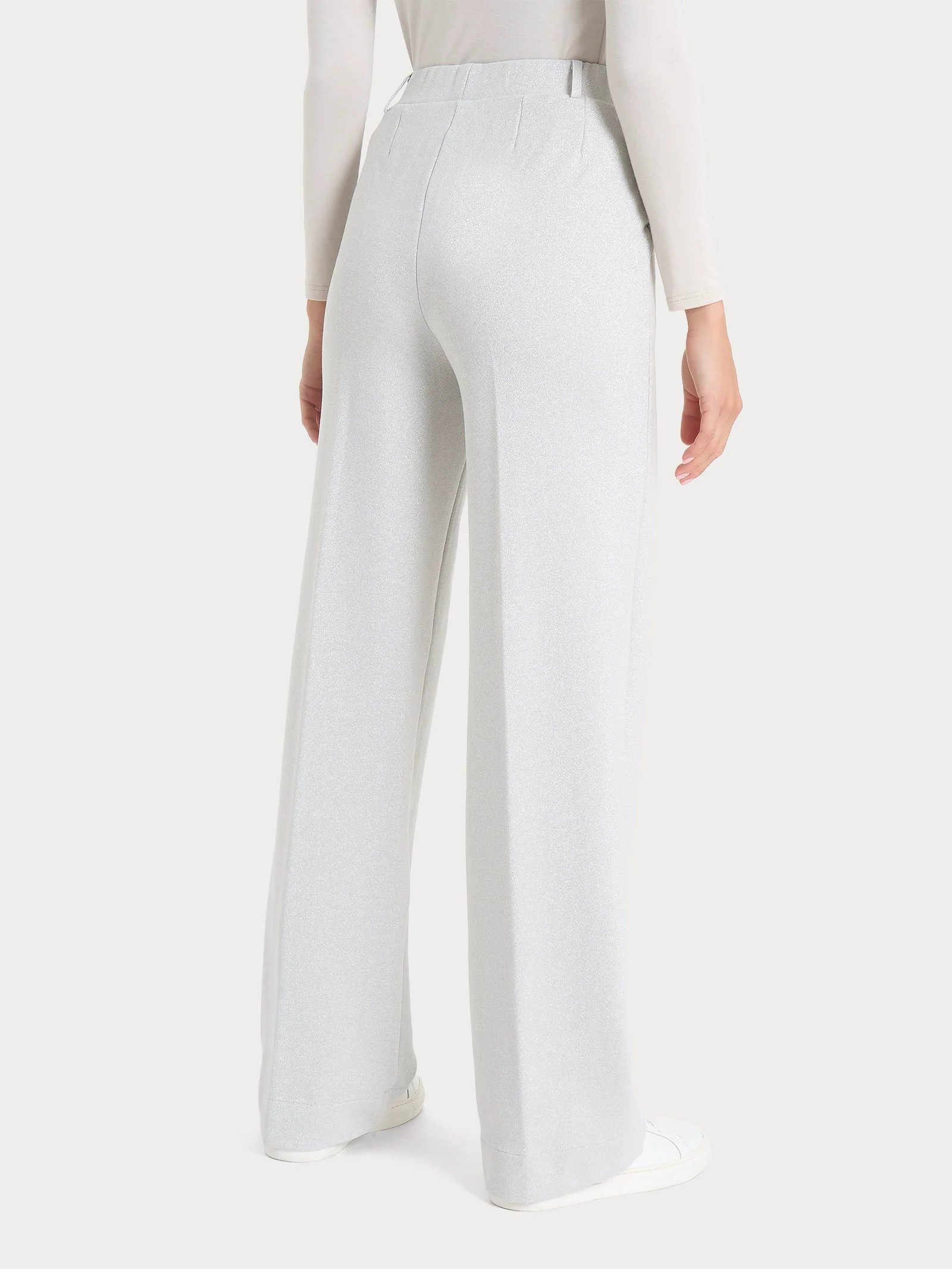 Pantalone ampio con tasche in tessuto Eco Jacquard - Fant.Champignon - Image 2