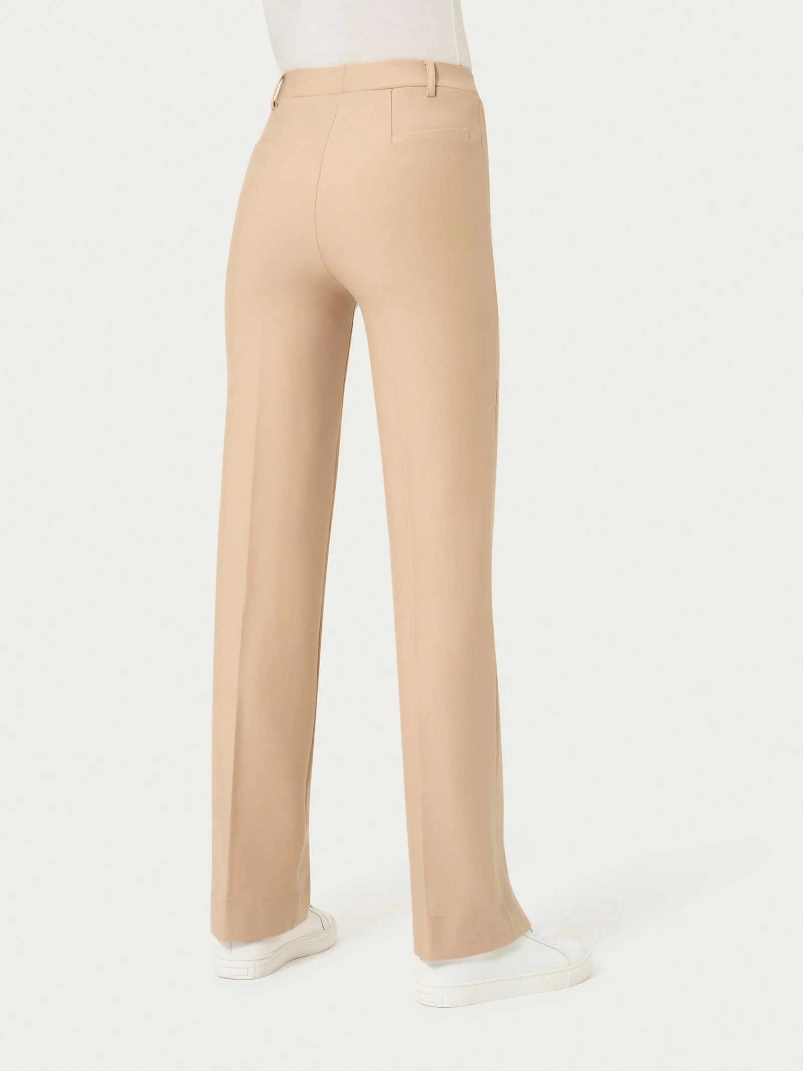 Pantalone ampio in Compact - Irish Cream - Image 2