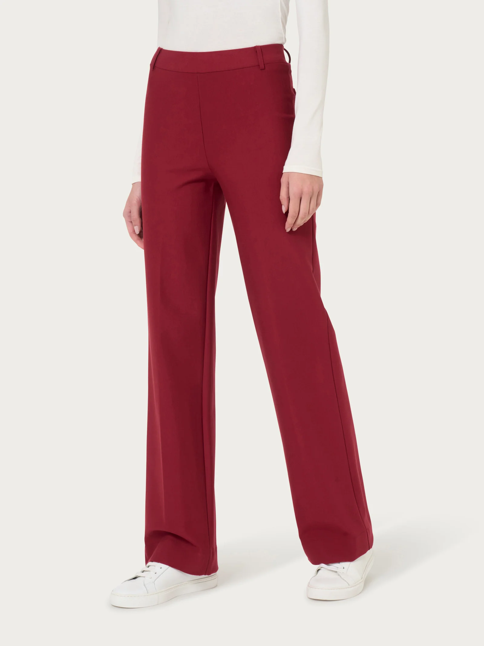 Pantalone ampio in Compact - Tibetan Red