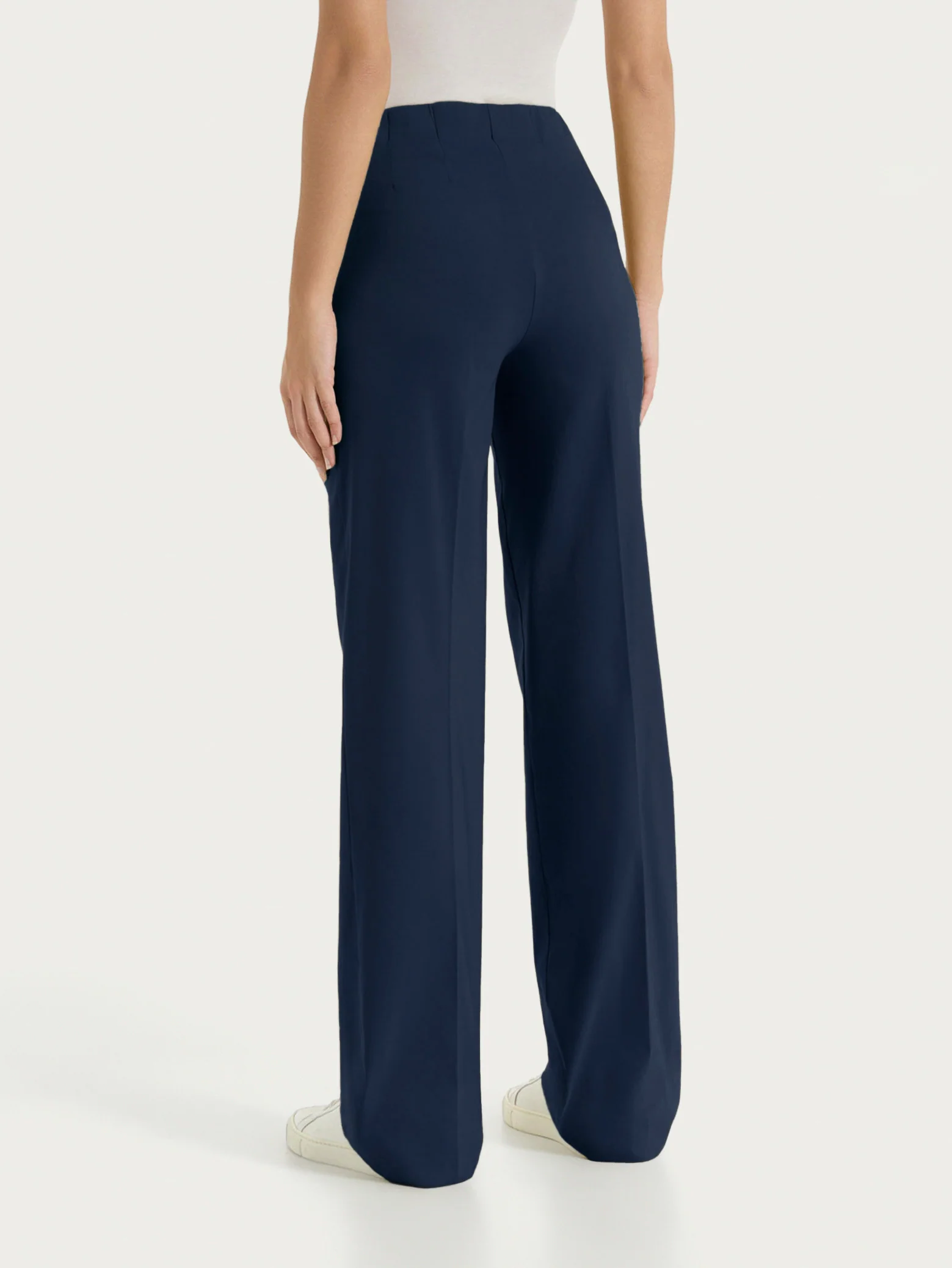 Pantalone ampio in Super Fresh - Bleu - Image 2