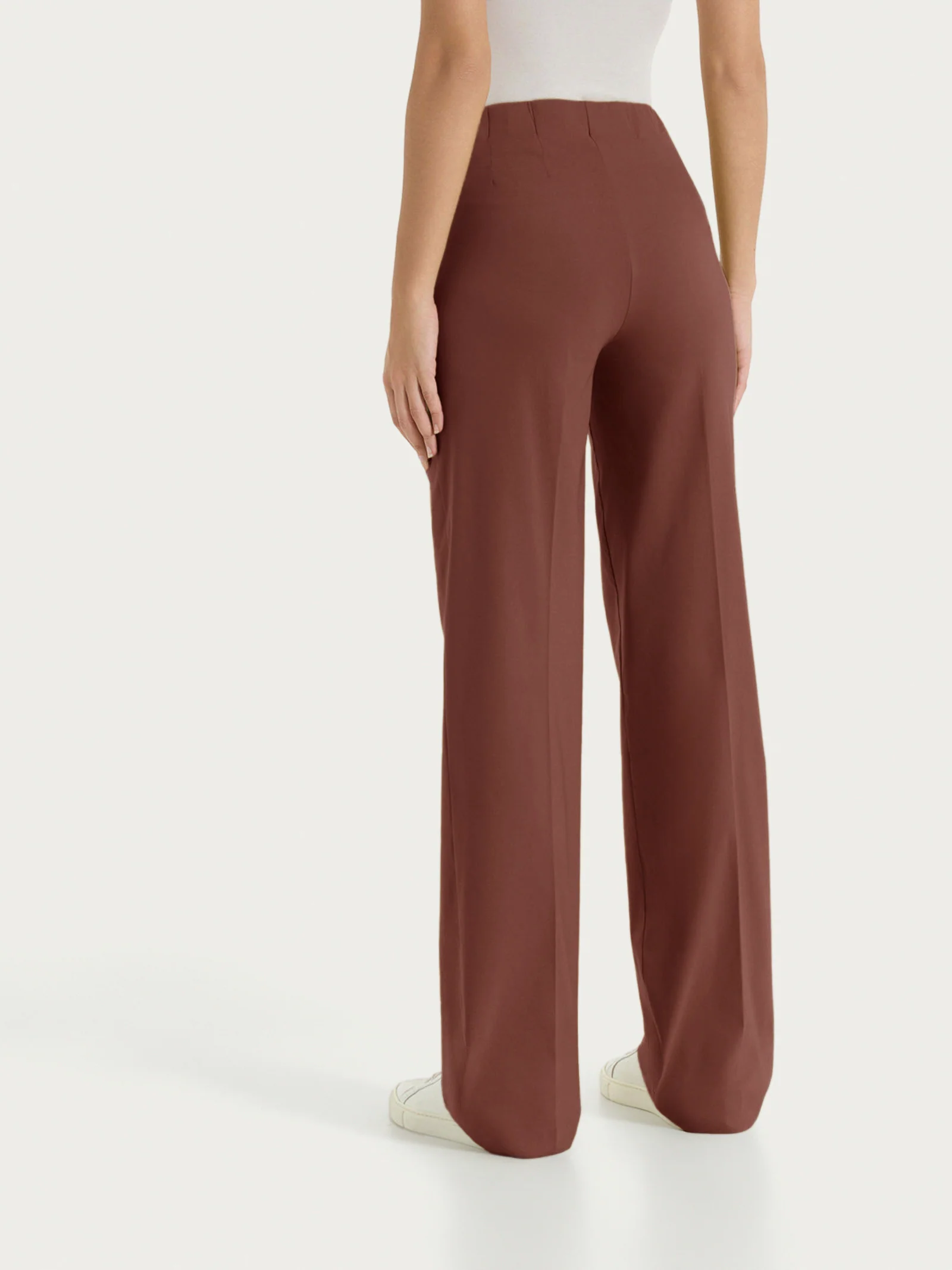 Pantalone ampio in Super Fresh - Cappuccino - Image 2