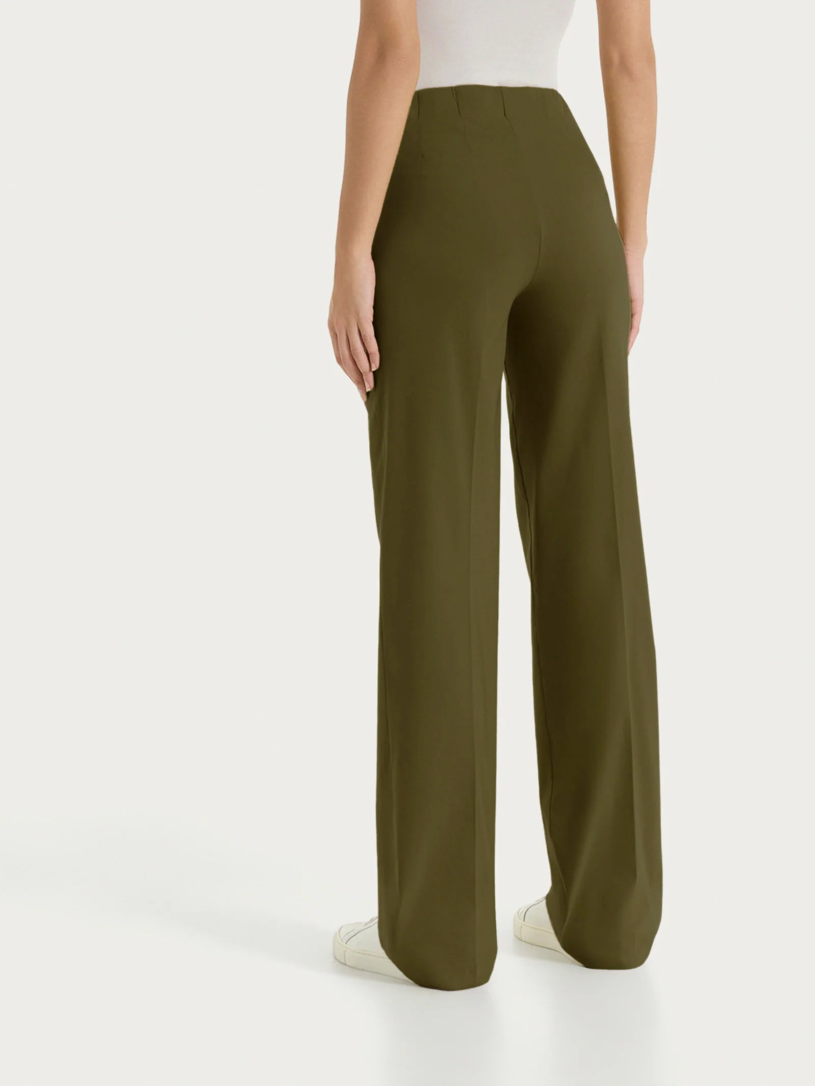 Pantalone ampio in Super Fresh - Dark Olive - Image 2
