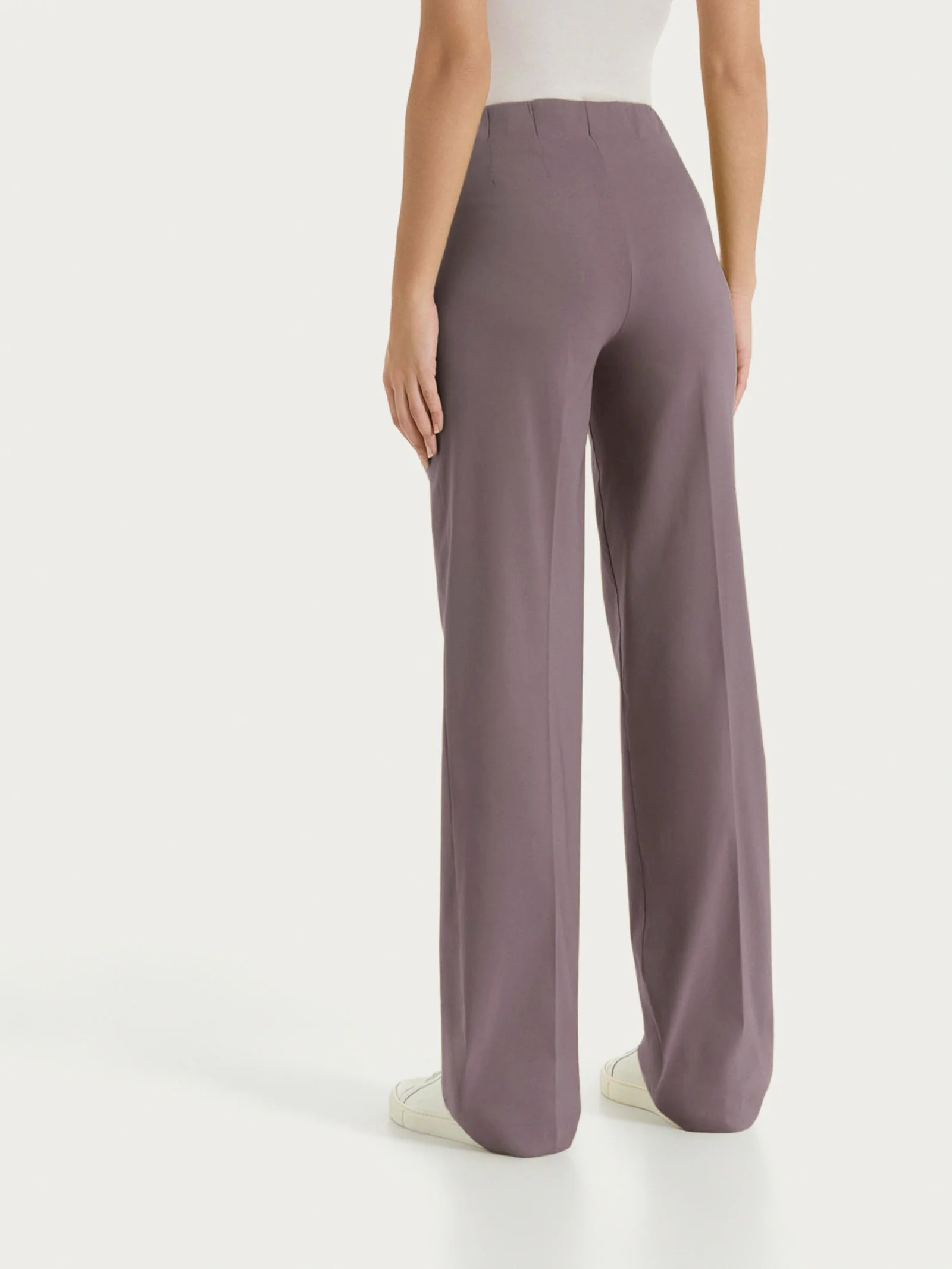 Pantalone ampio in Super Fresh - Plum Truffle - Image 2