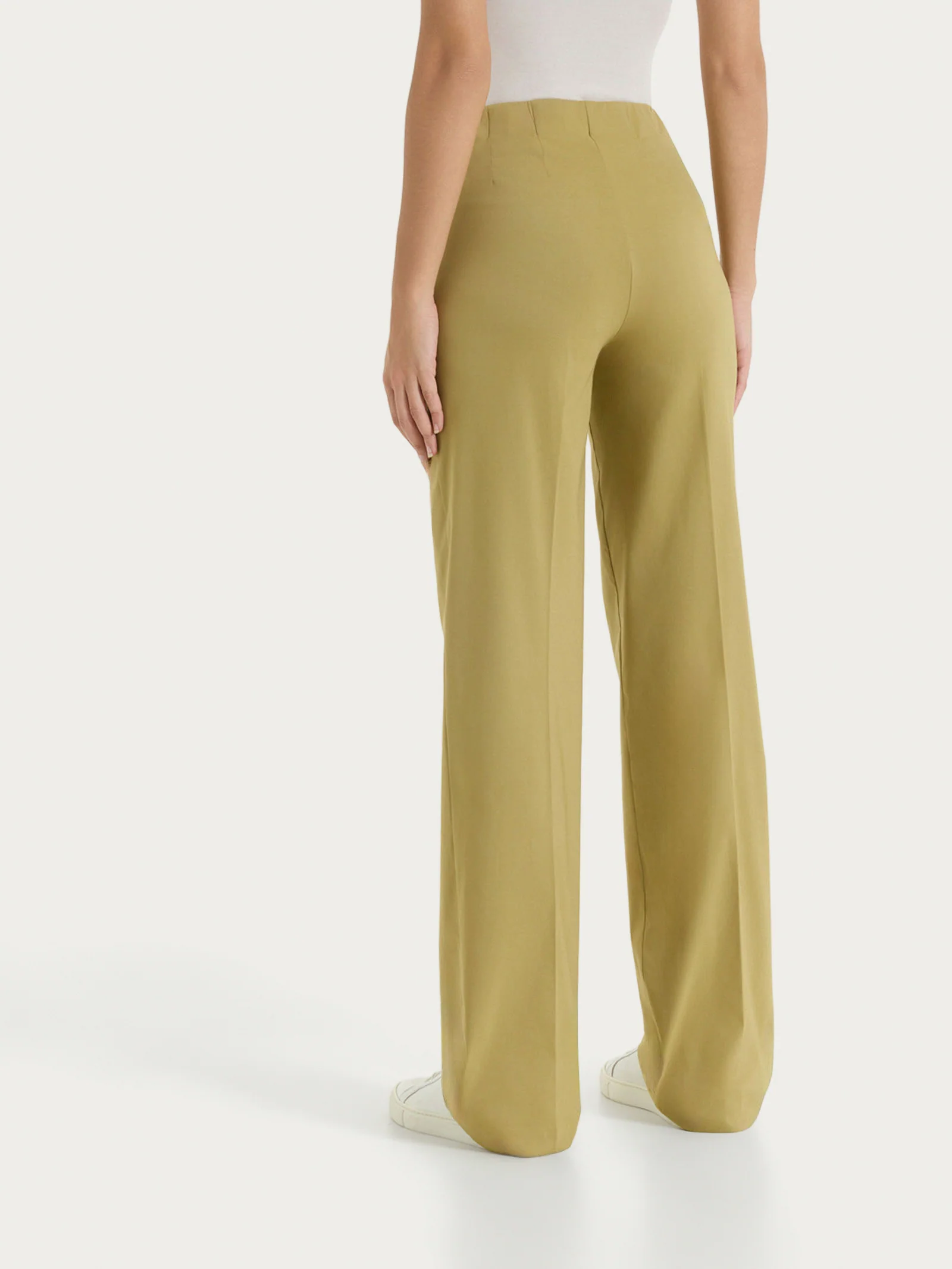 Pantalone ampio in Super Fresh - Khaki - Image 2