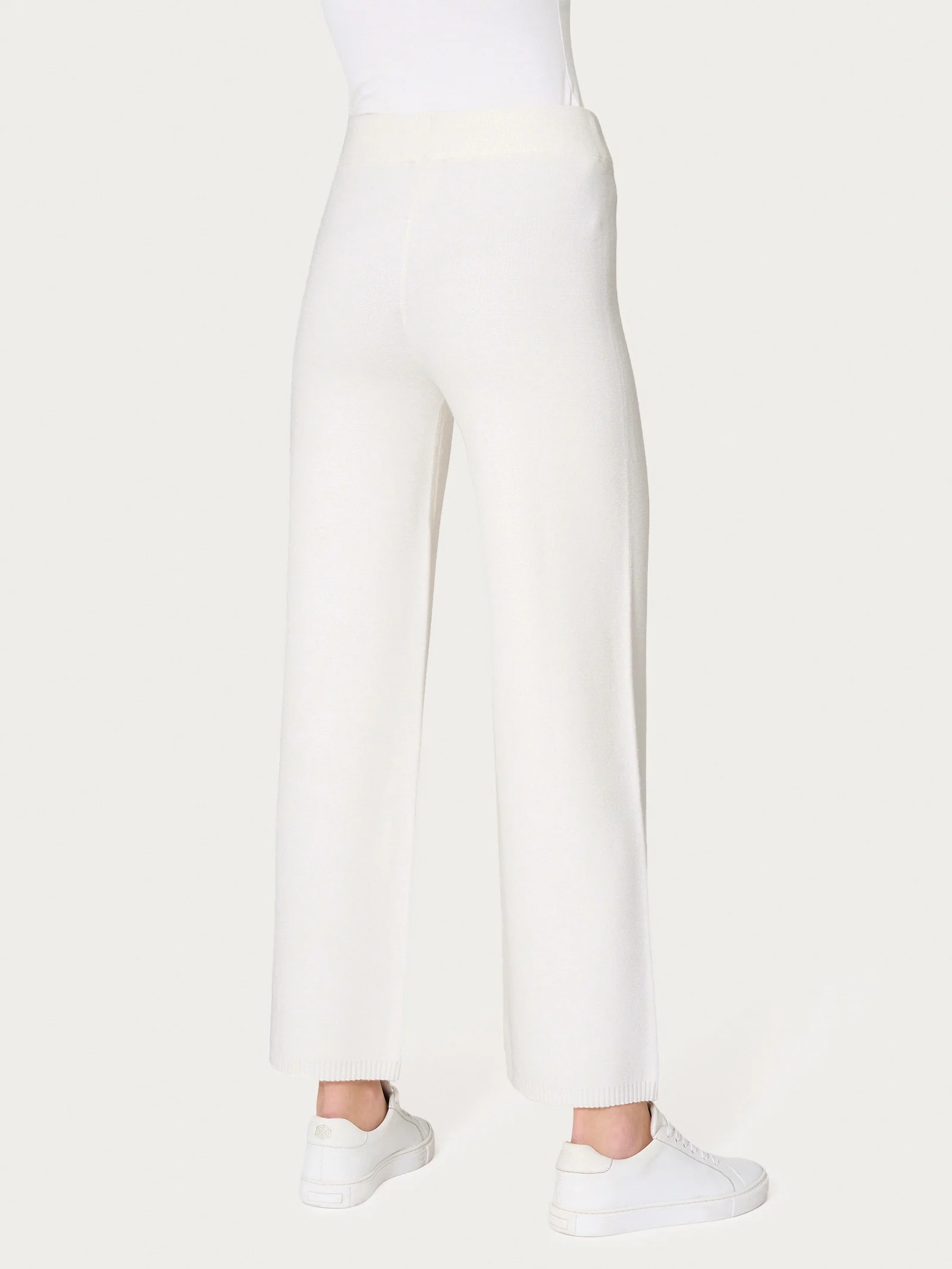 Pantalone ampio in Super Soft - Avorio - Image 2