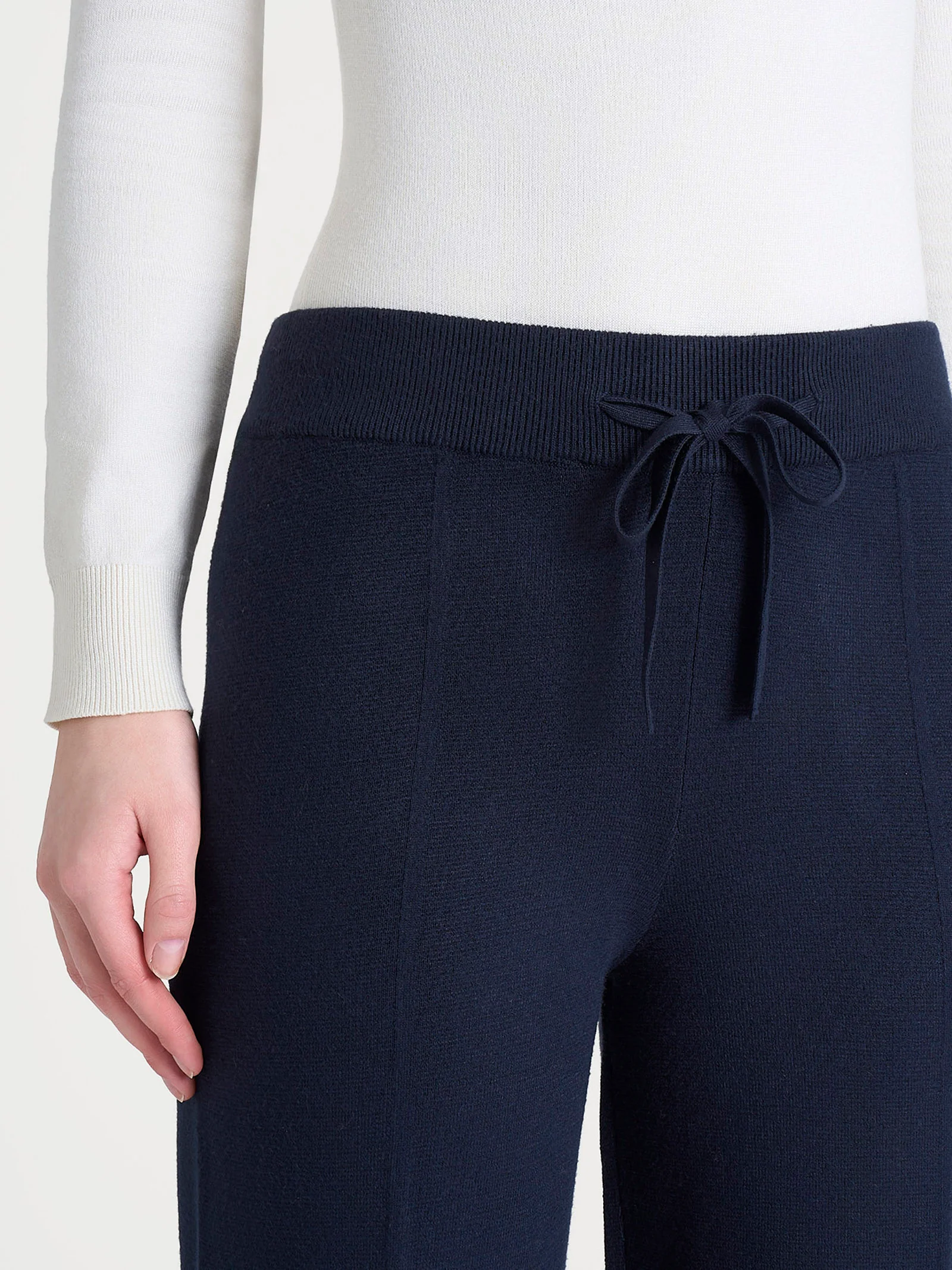 Pantalone ampio in Super Soft - Bleu - Image 3
